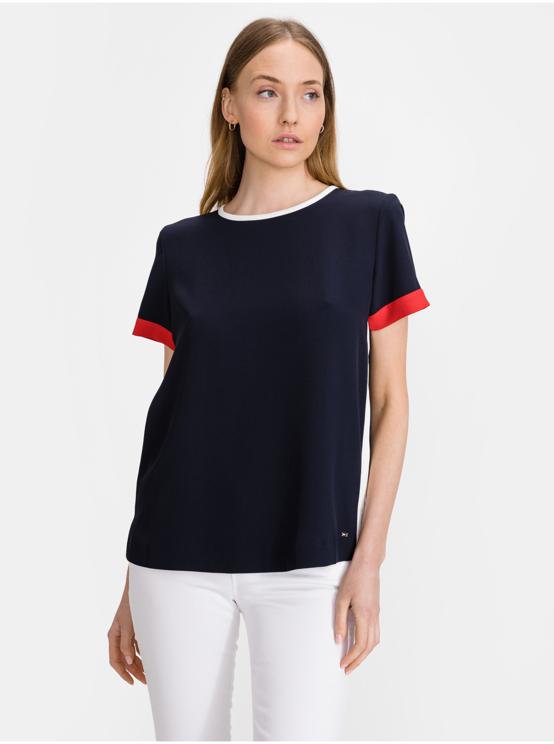 E-shop Crepe Tipped Triko Tommy Hilfiger