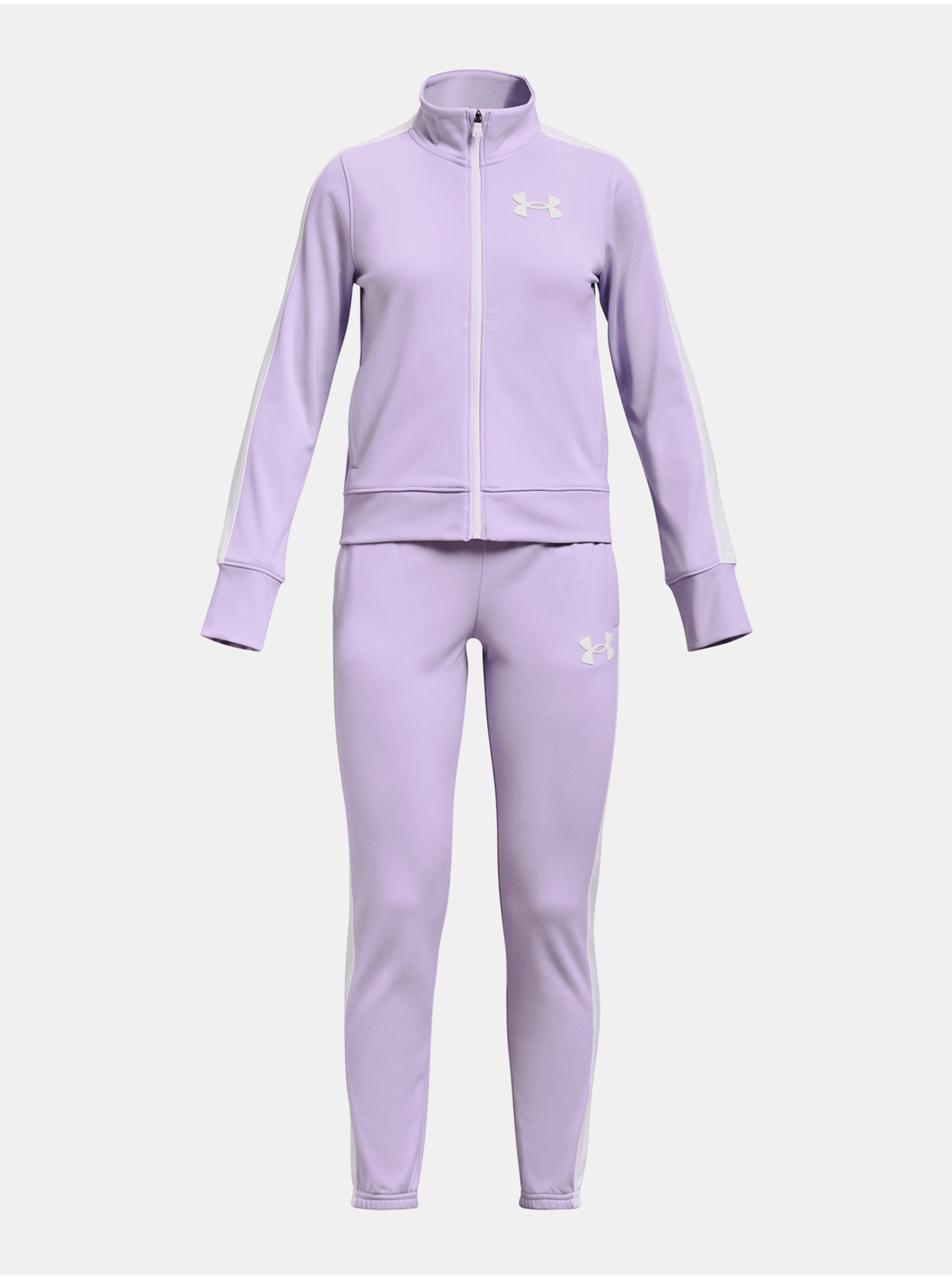 Levně Světle fialová holčičí sportovní souprava Under Armour Knit Track Suit