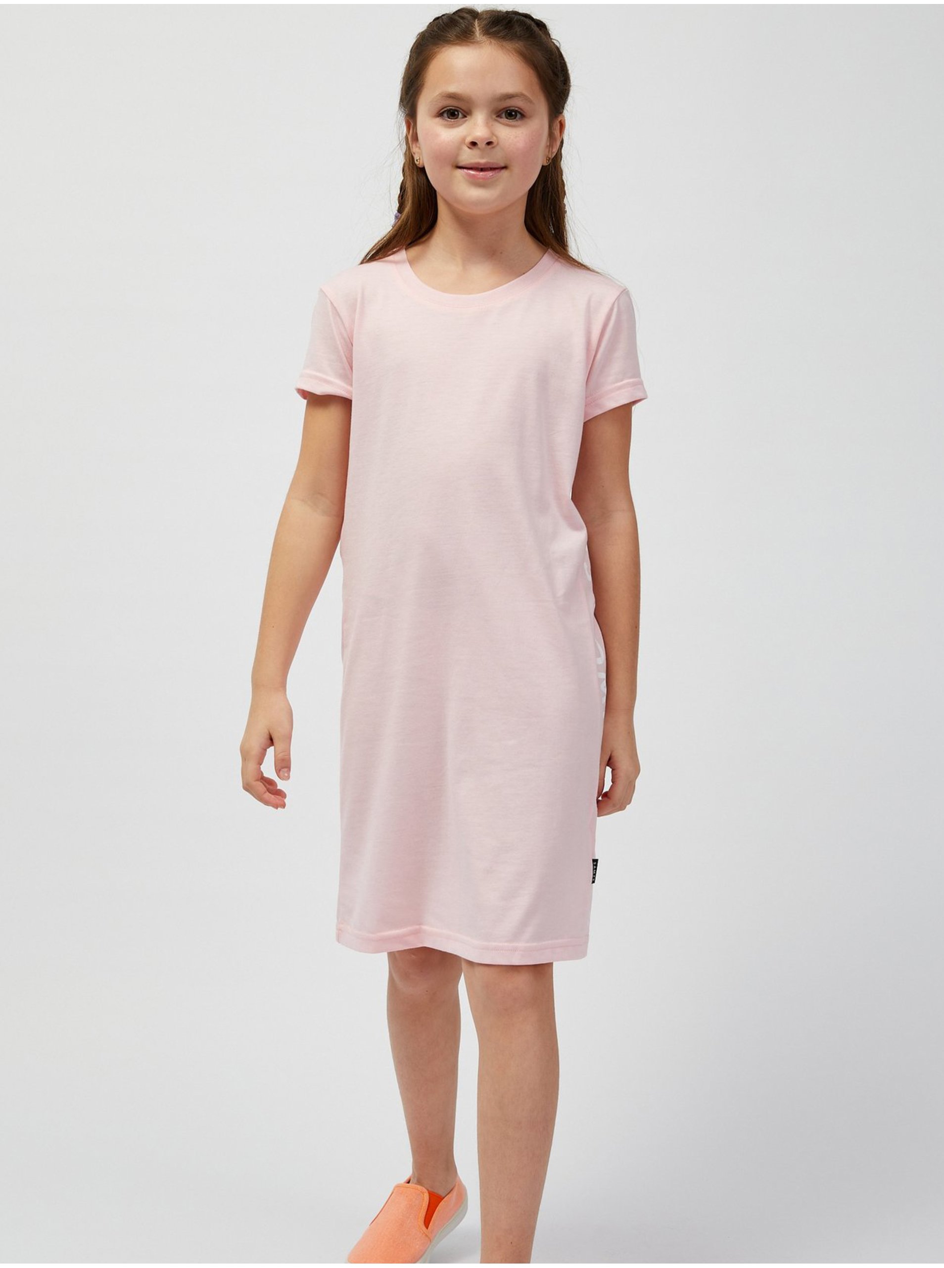 Levně Světle růžové holčičí letní šaty SAM73 Pyxis