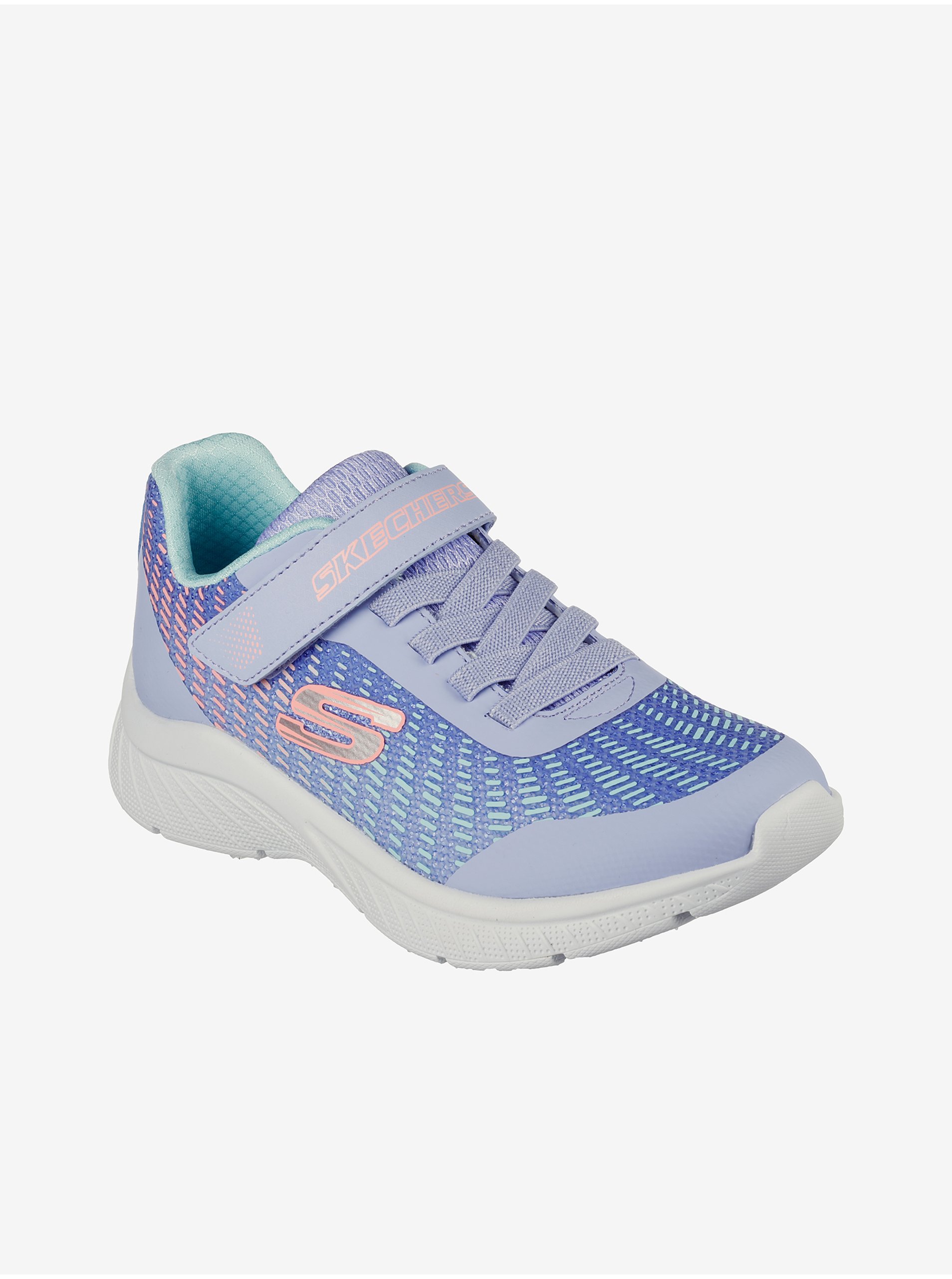 Levně Světle fialové holčičí tenisky Skechers Microspec Plus Disco Dreaming