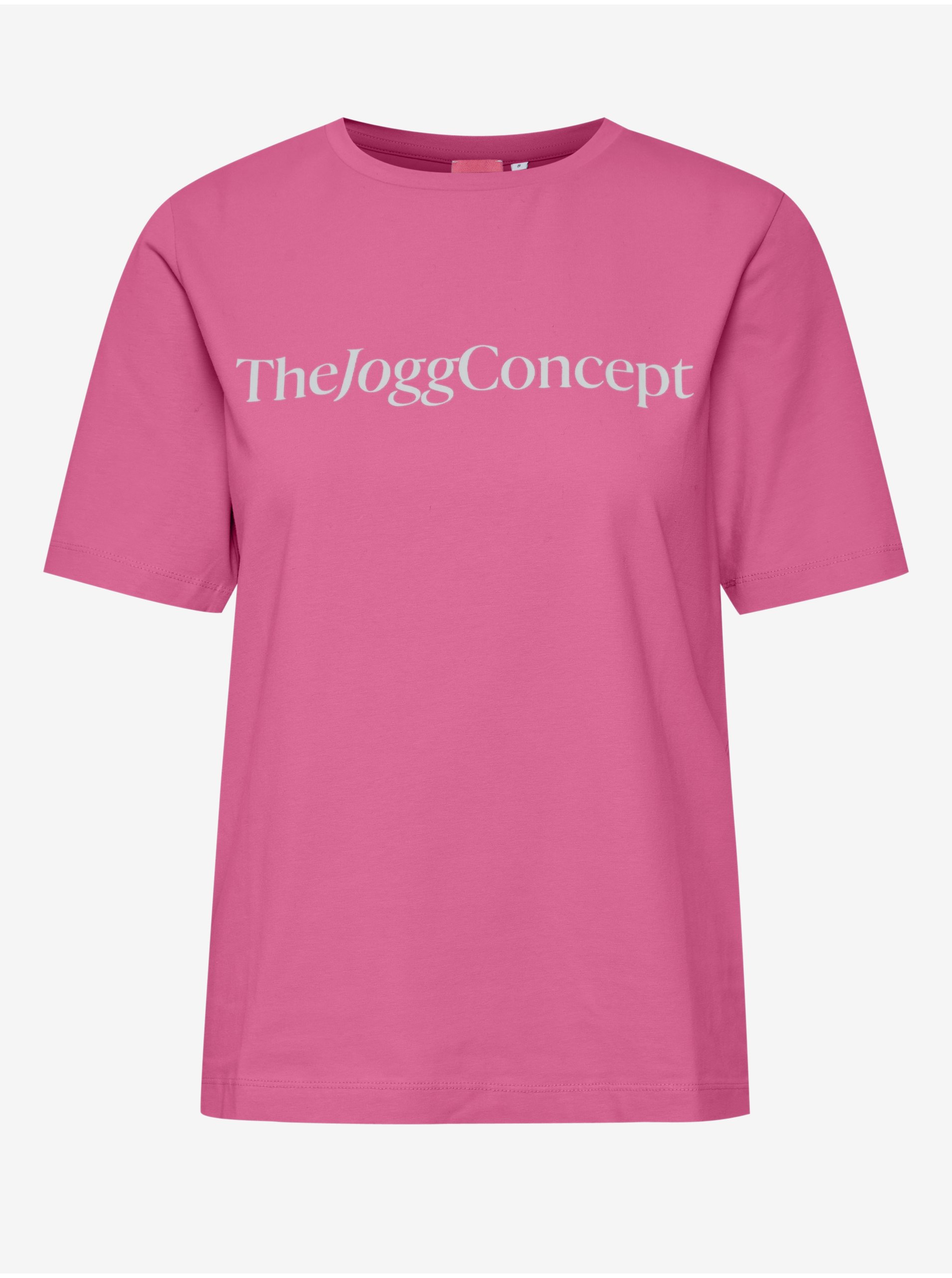 Levně Růžové dámské tričko The Jogg Concept