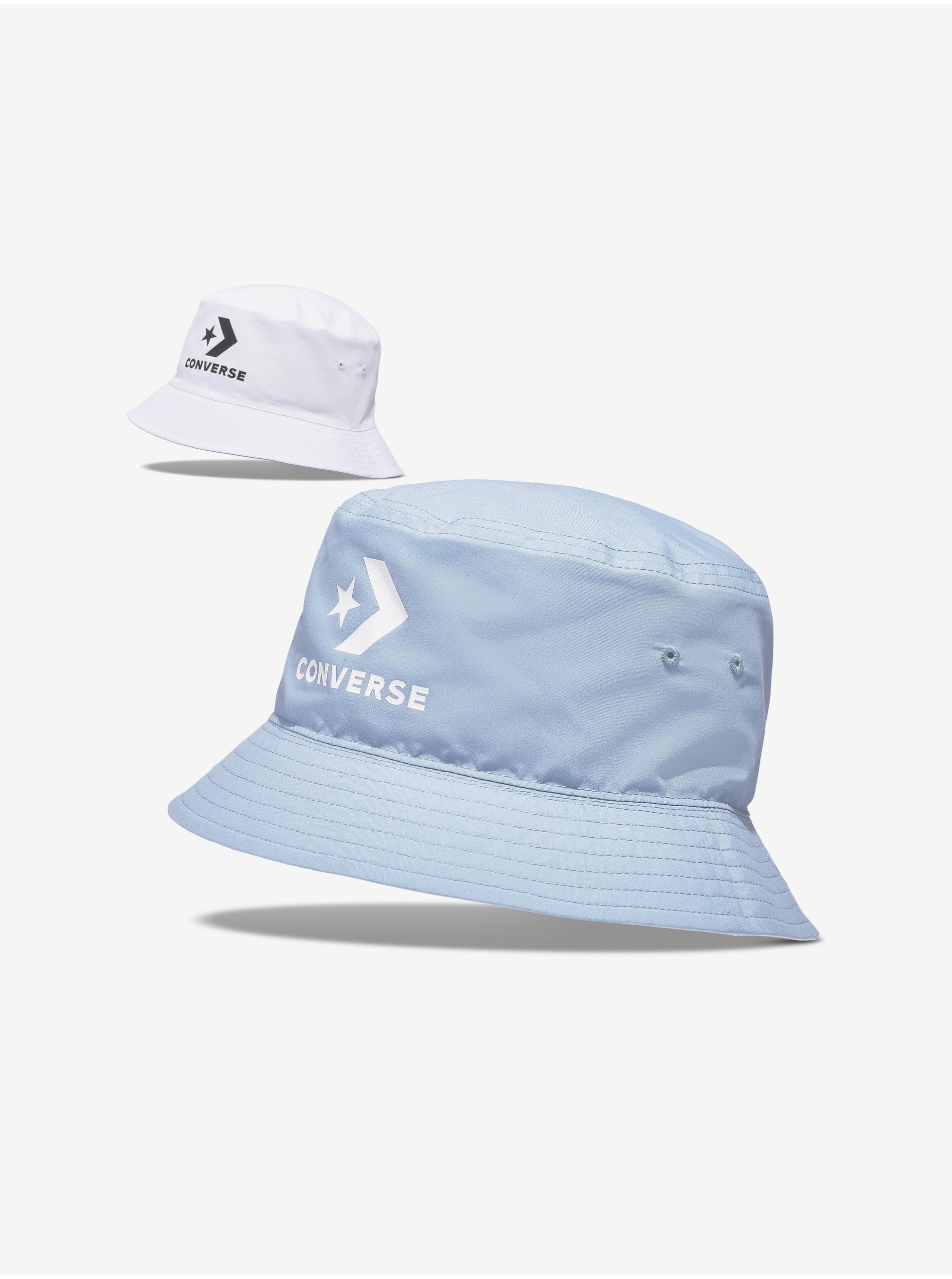 Levně Modro-bílý oboustranný klobouk Converse
