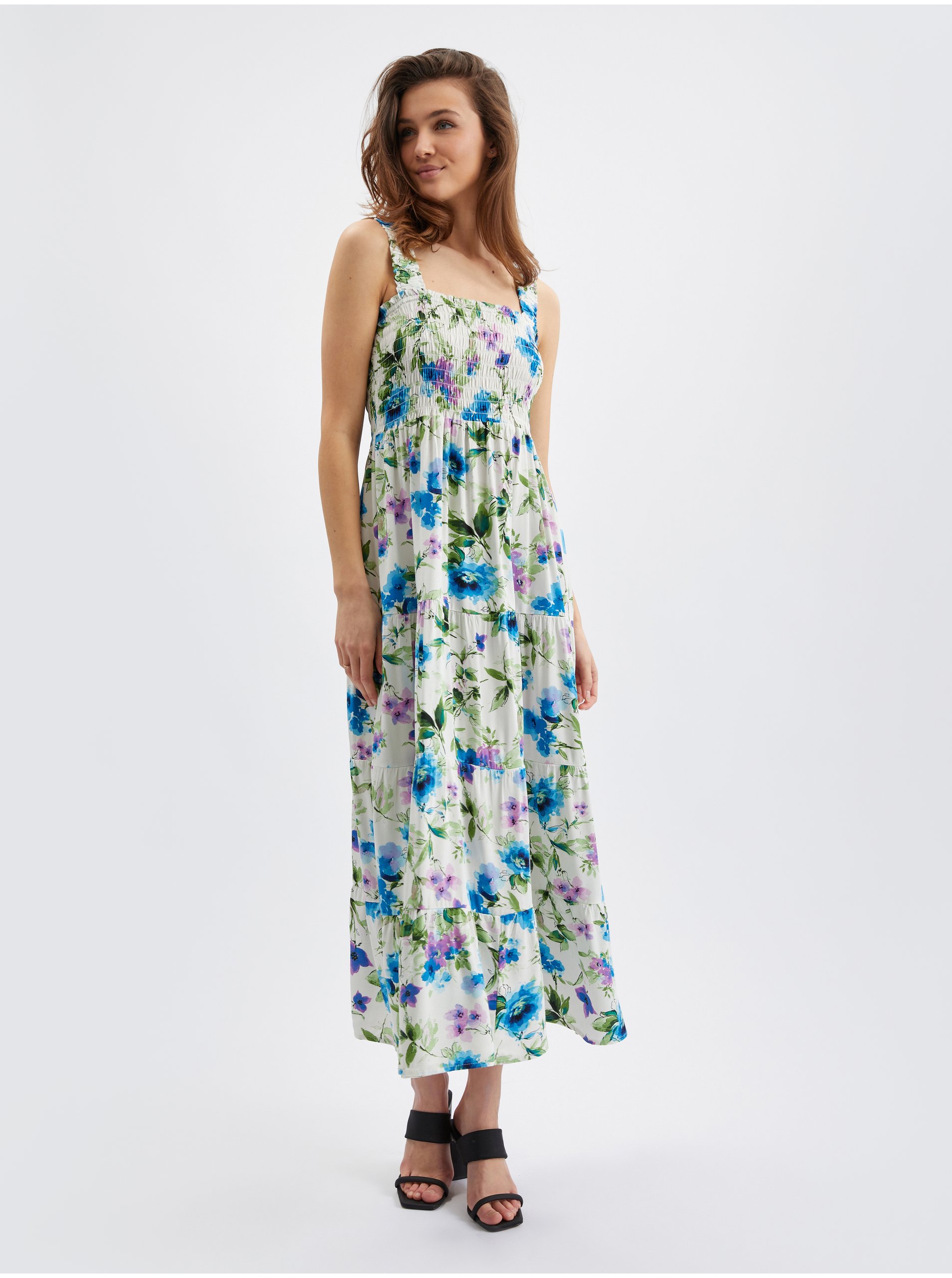 Lacno Letné a plážové šaty pre ženy ORSAY - krémová, modrá, svetlofialová, svetlozelená