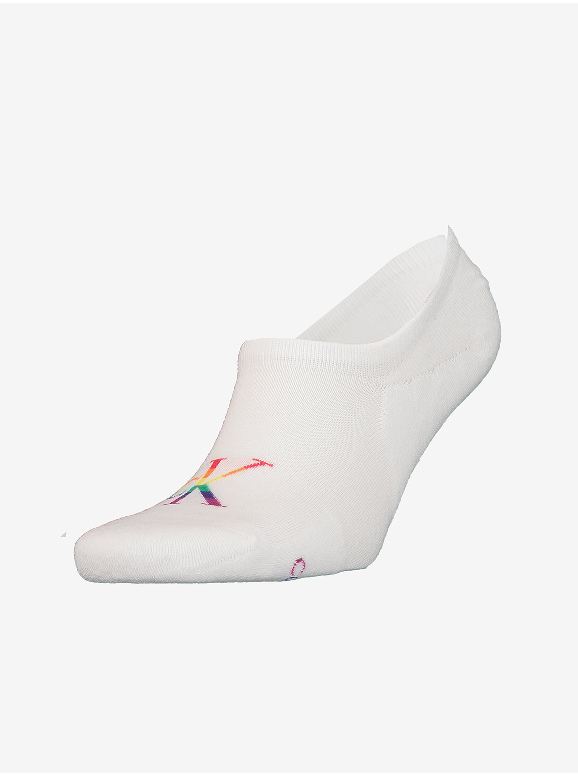 E-shop Bílé pánské ponožky Calvin Klein Jeans