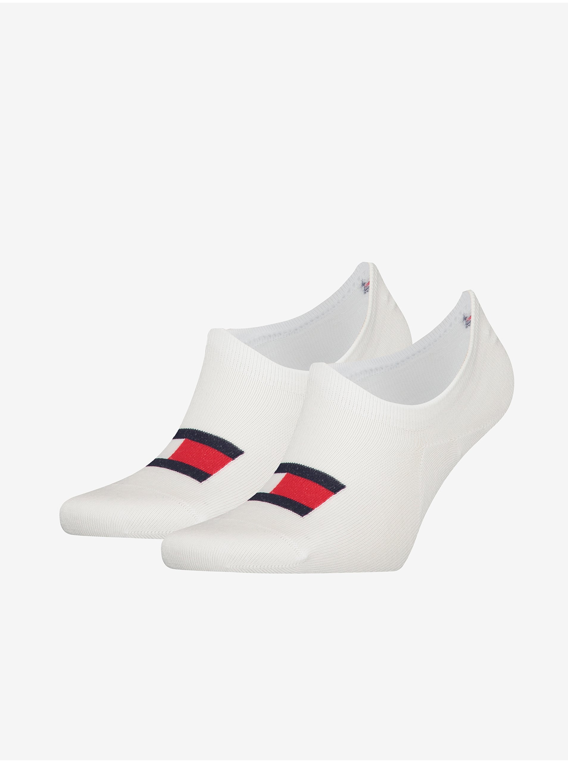 Levně Sada dvou párů ponožek v bílé barvě Tommy Hilfiger Underwear