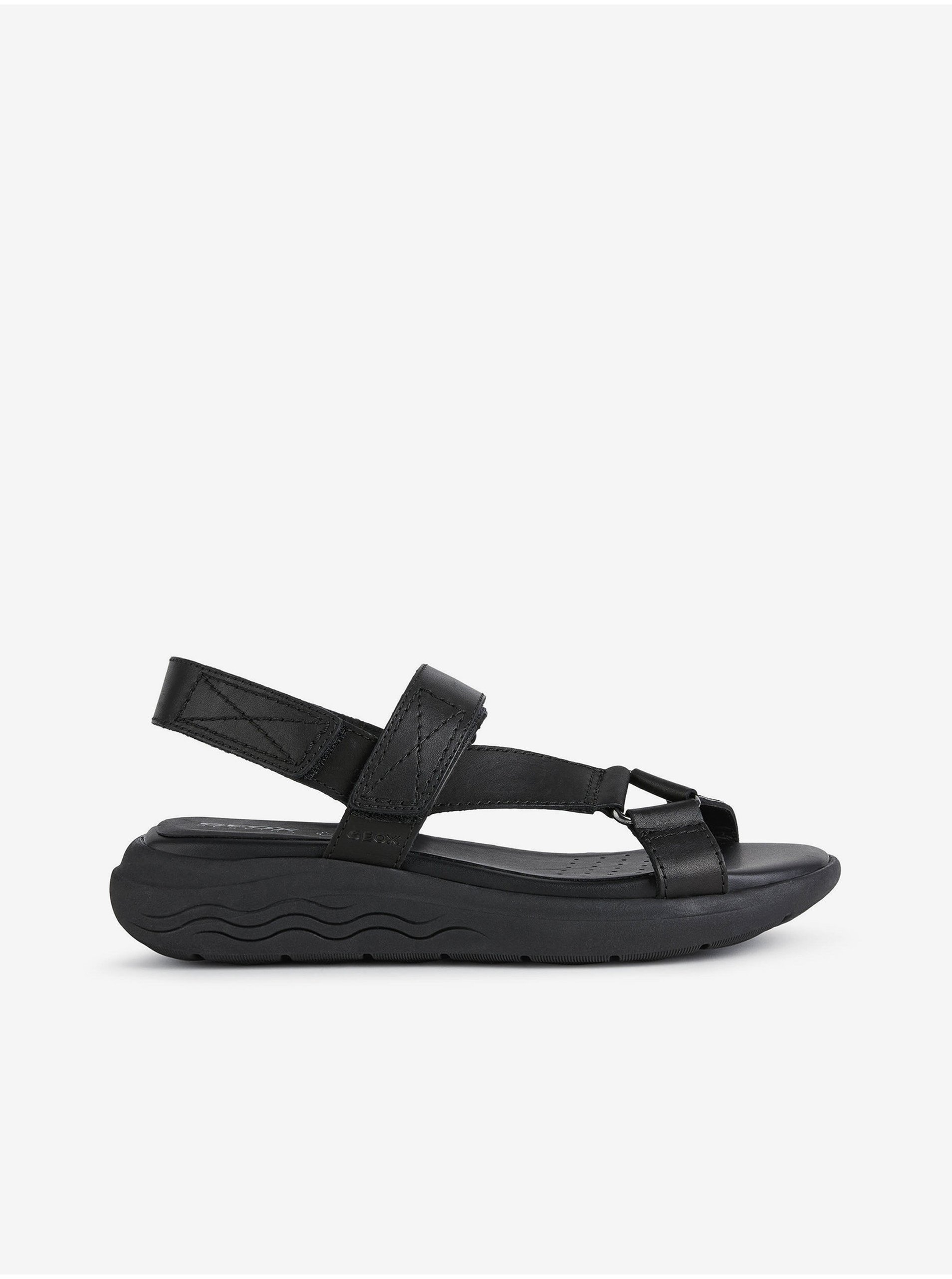 E-shop Černé dámské sandály Geox