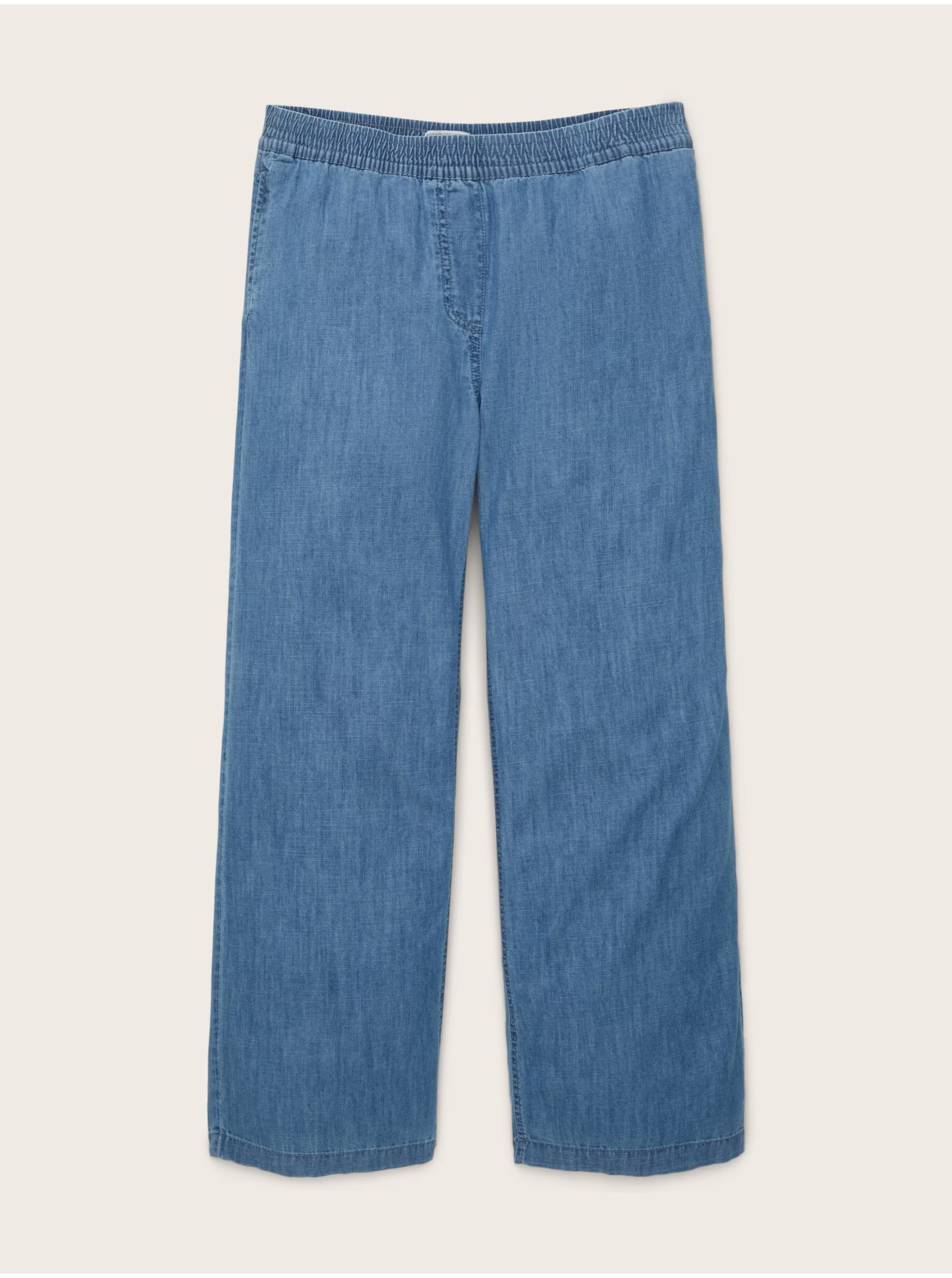 Lacno Modré dievčenské straight fit džínsy Tom Tailor