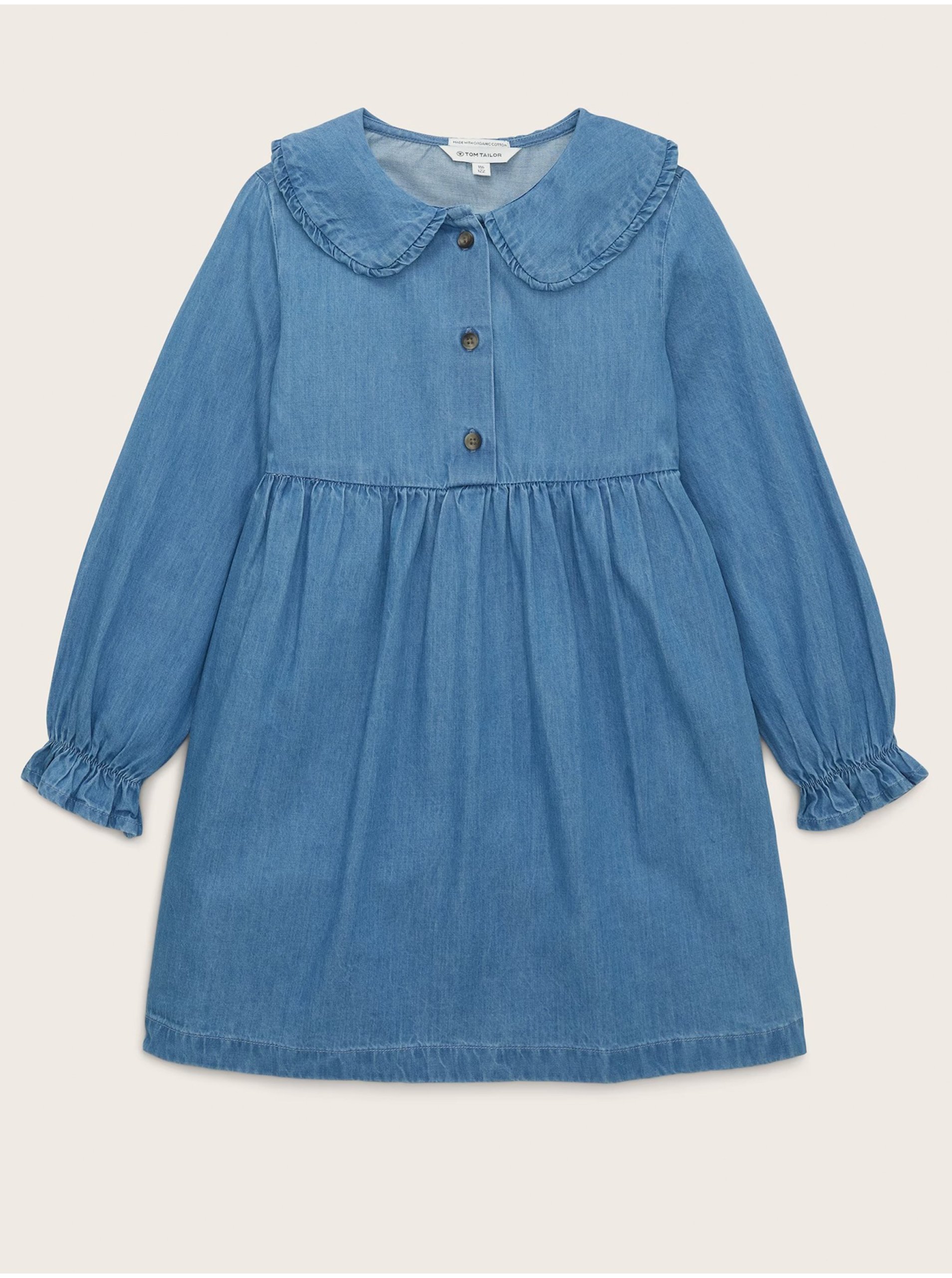 E-shop Modré holčíčí džínové šaty Tom Tailor