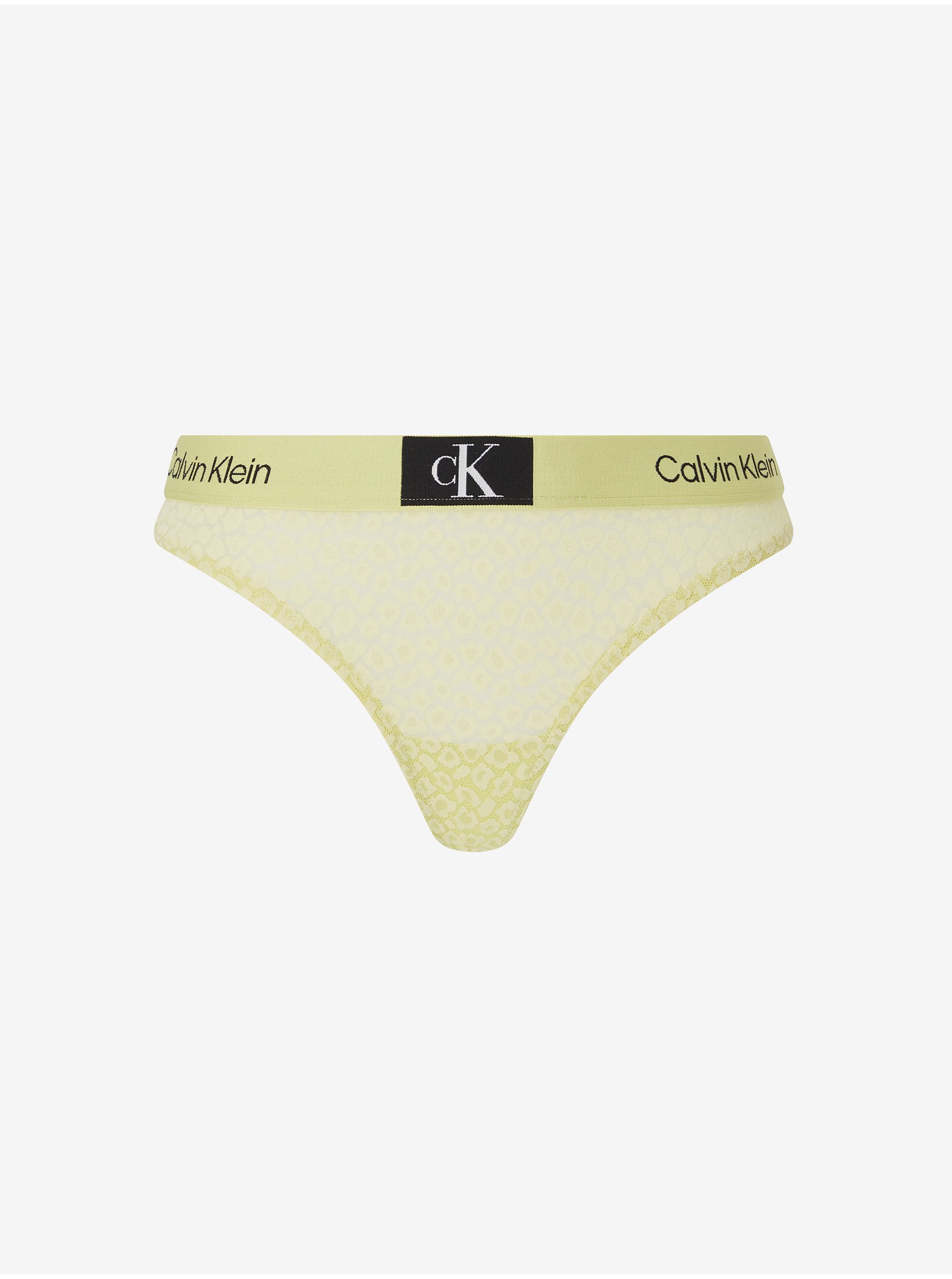 E-shop Světle žlutá dámská tanga Calvin Klein Underwear