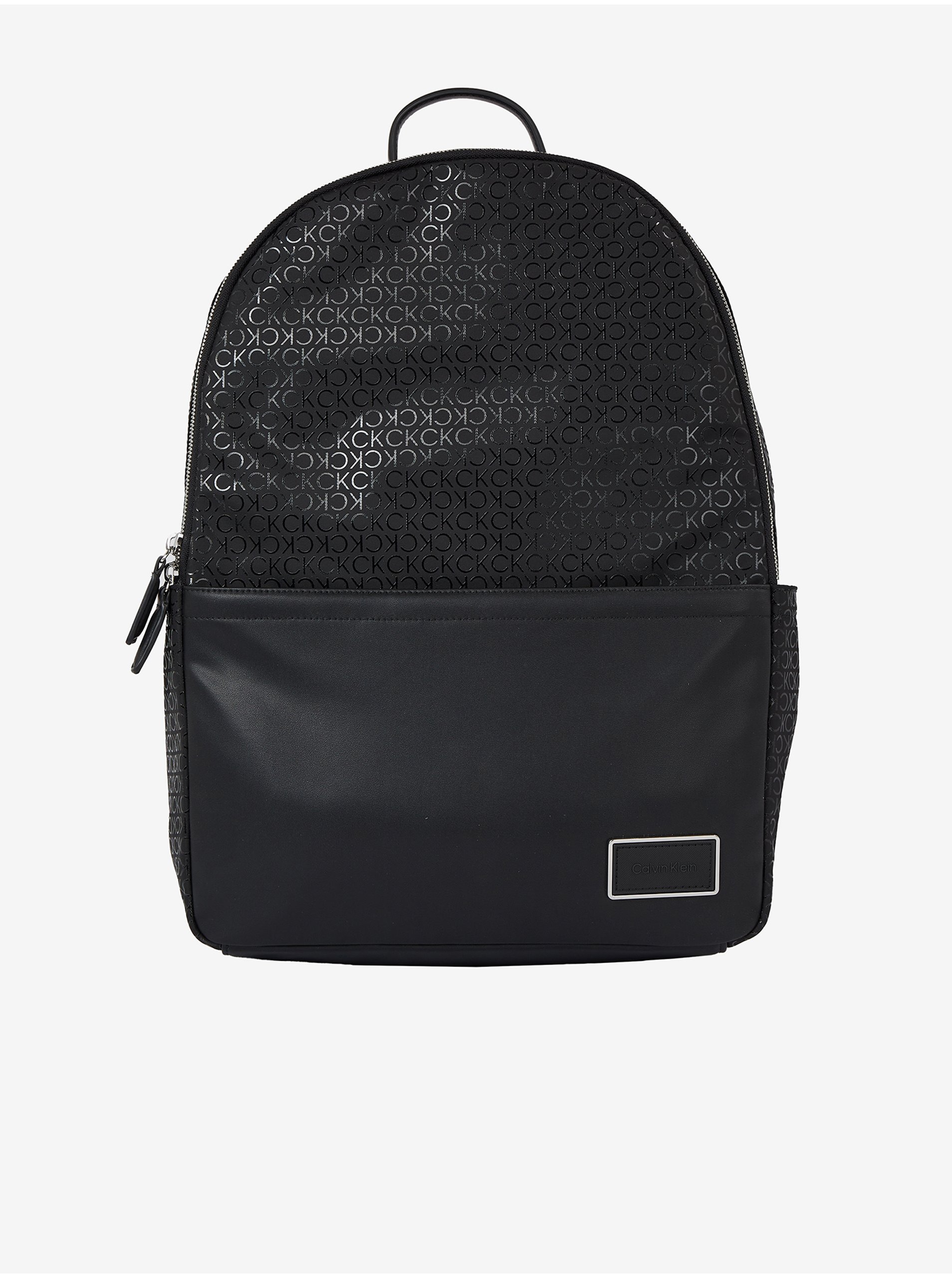 Levně Černý pánský vzorovaný batoh Calvin Klein