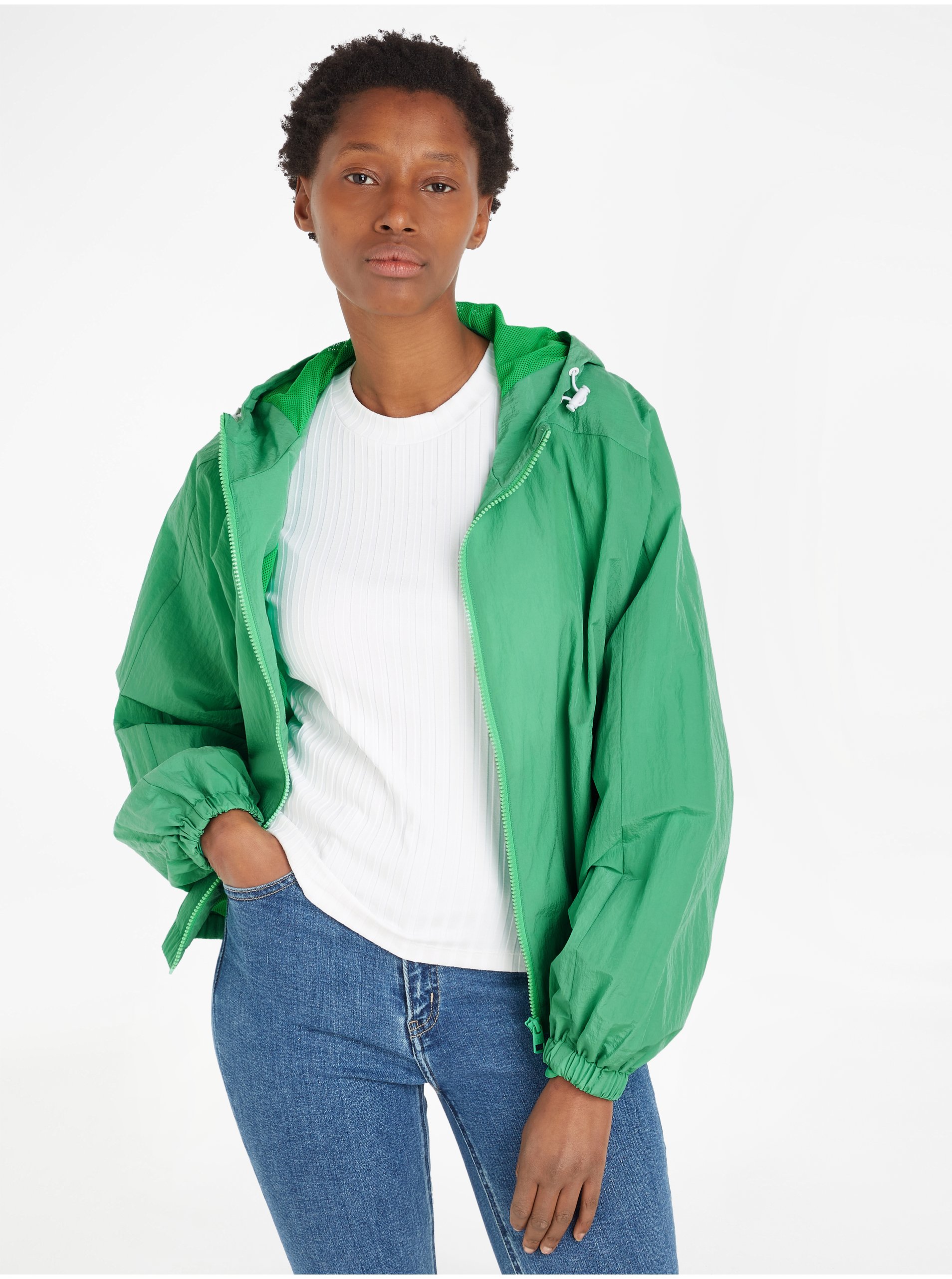 Lacno Ľahké bundy pre ženy Calvin Klein Jeans - zelená
