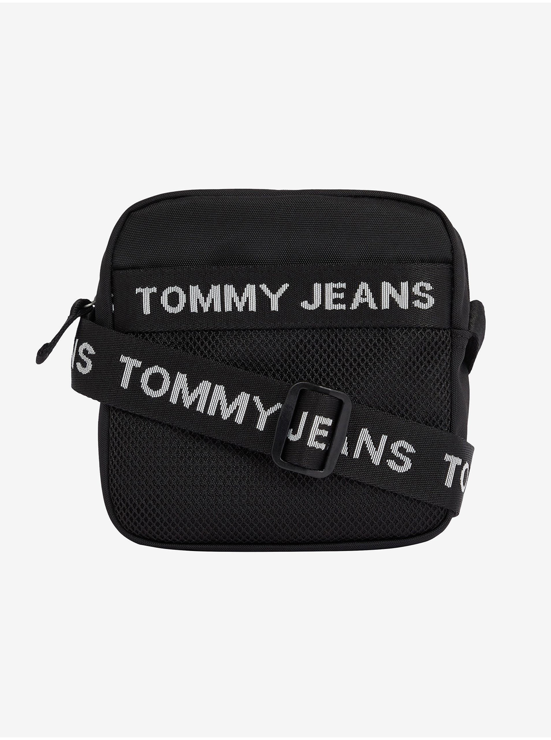 Levně Černá pánská taška přes rameno Tommy Jeans Essential