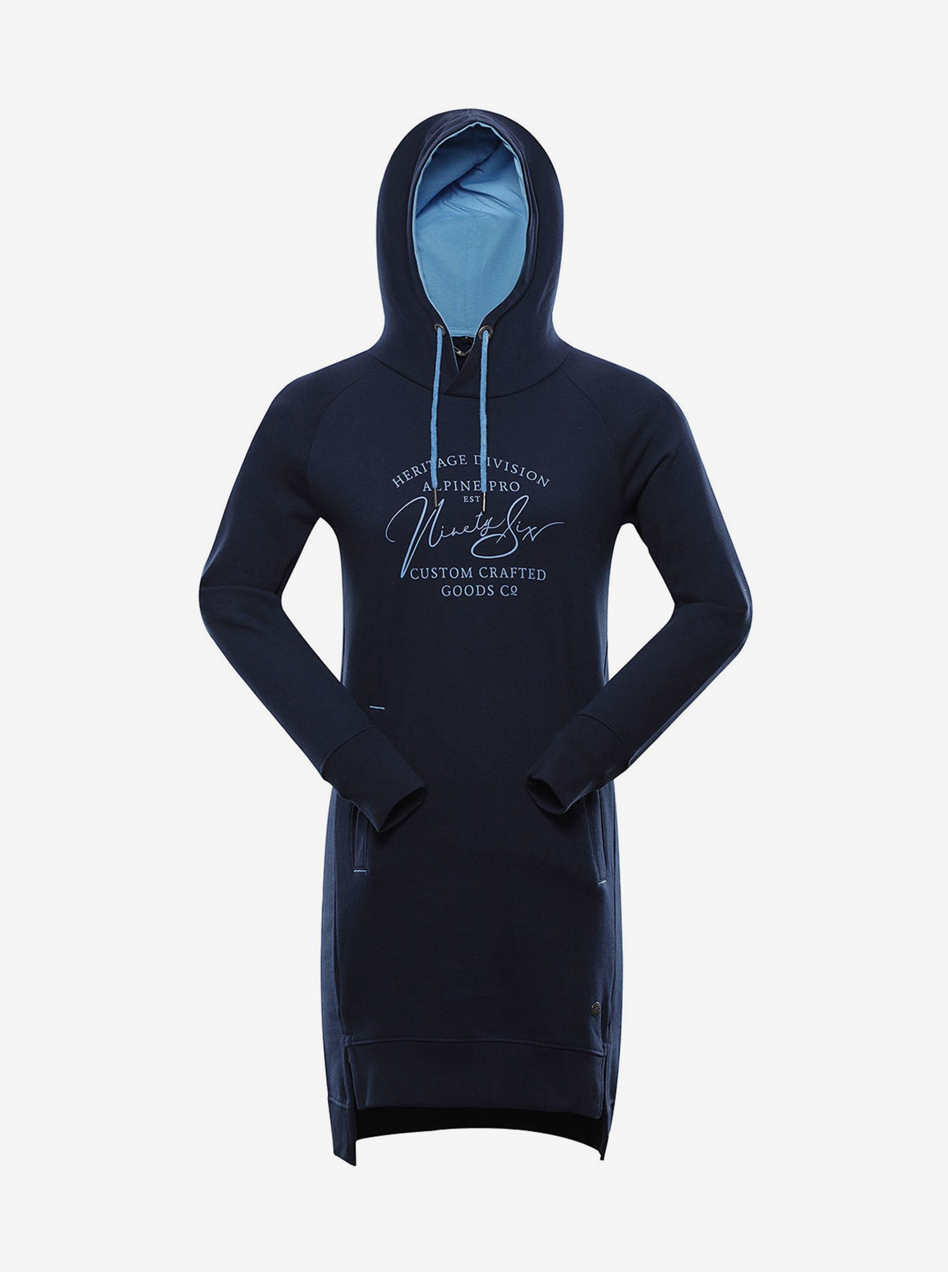 Lacno Voľnočasové šaty pre ženy Alpine Pro - tmavomodrá