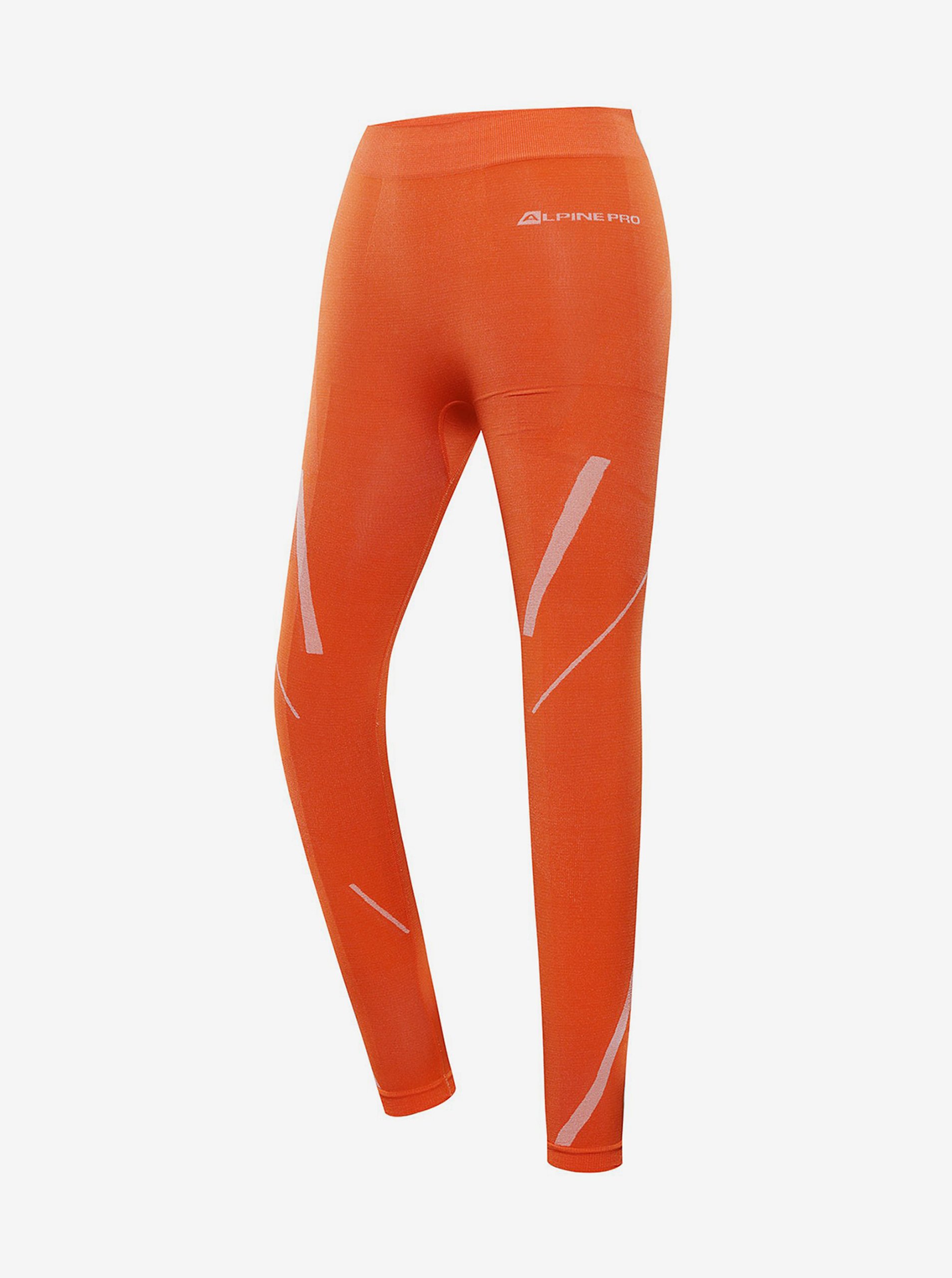 Levně Oranžové dámské funkční spodní kalhoty ALPINE PRO ELIBA