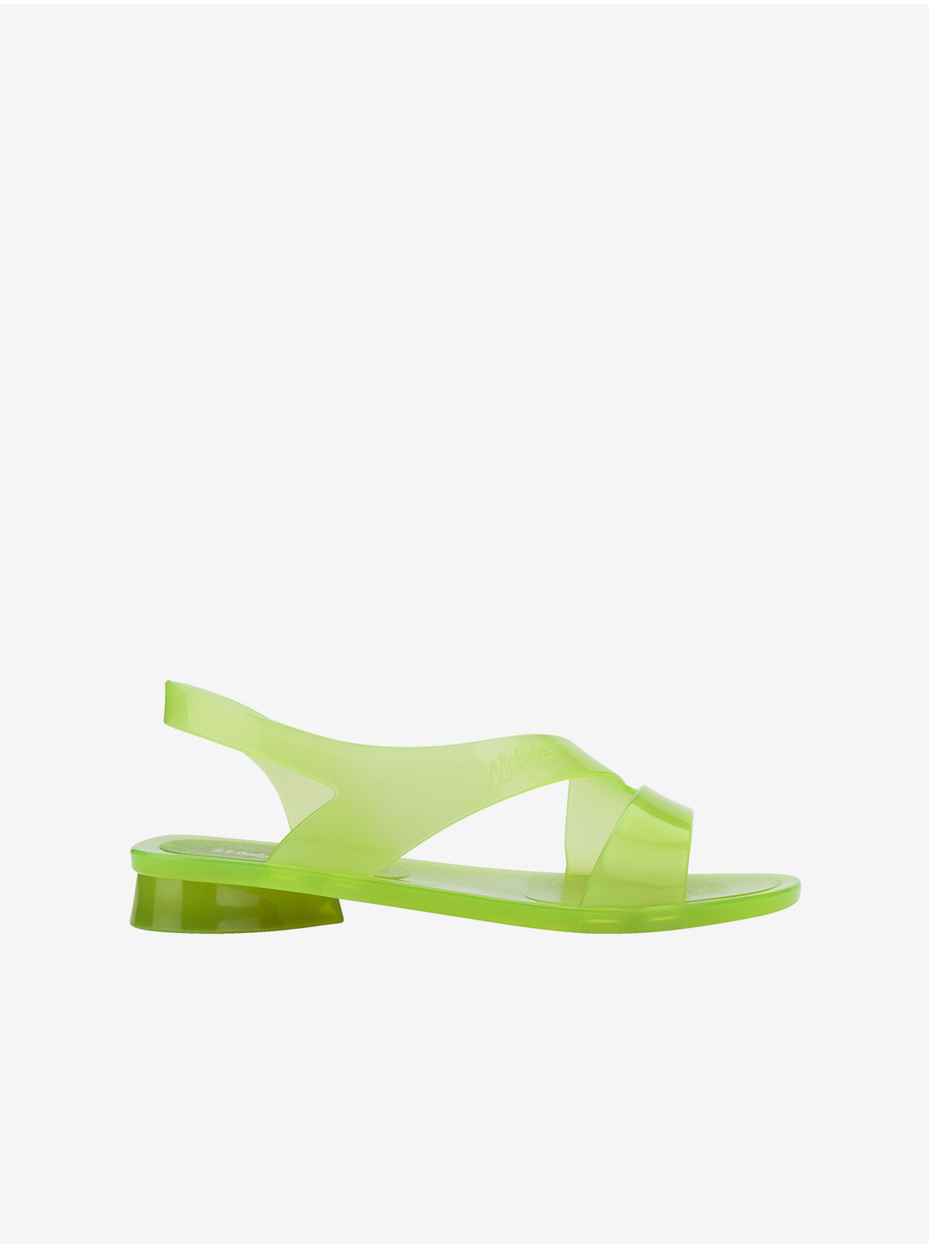 Levně Světle zelené dámské sandály Melissa