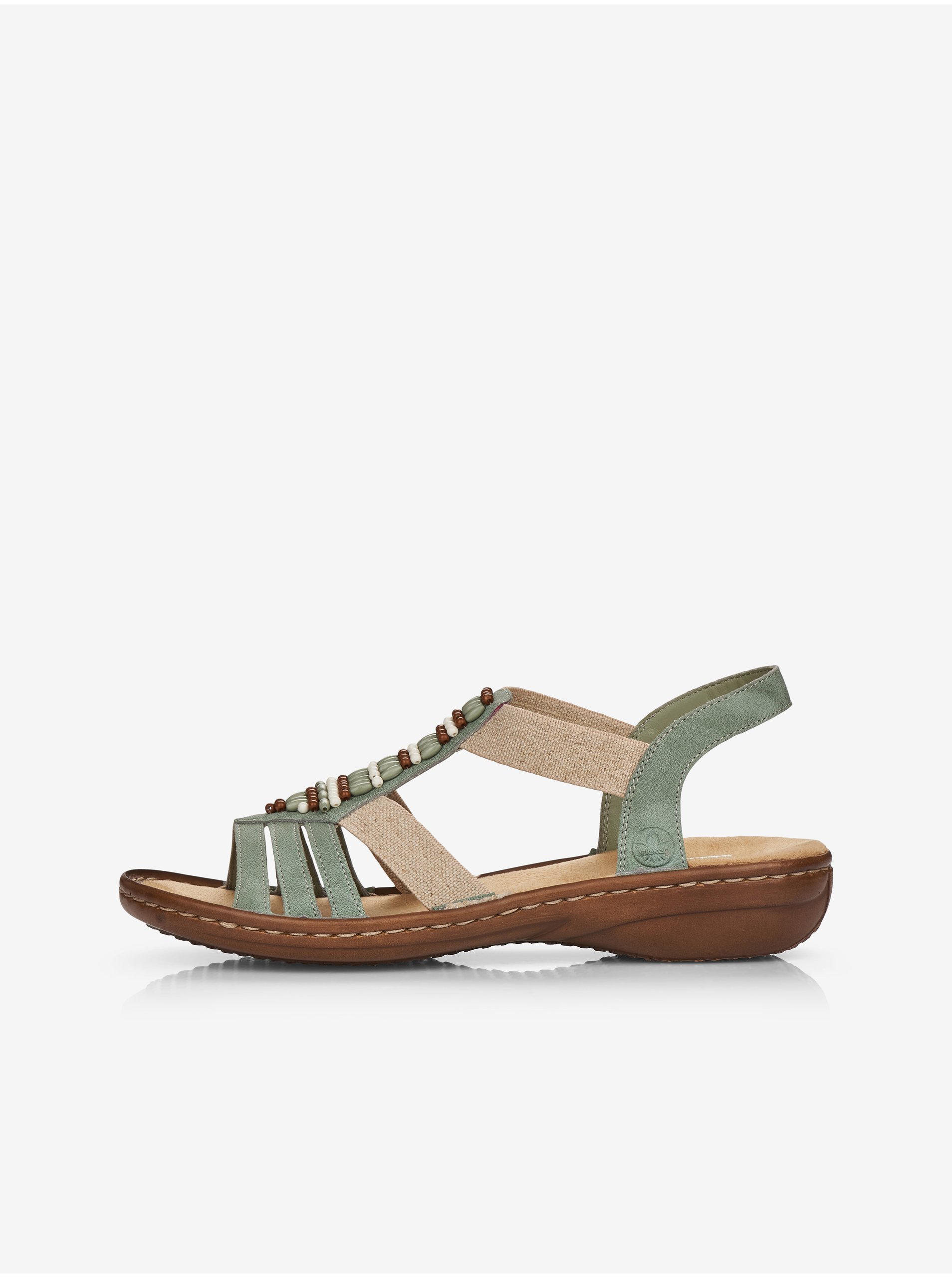 Lacno Zelené dámske sandále Rieker
