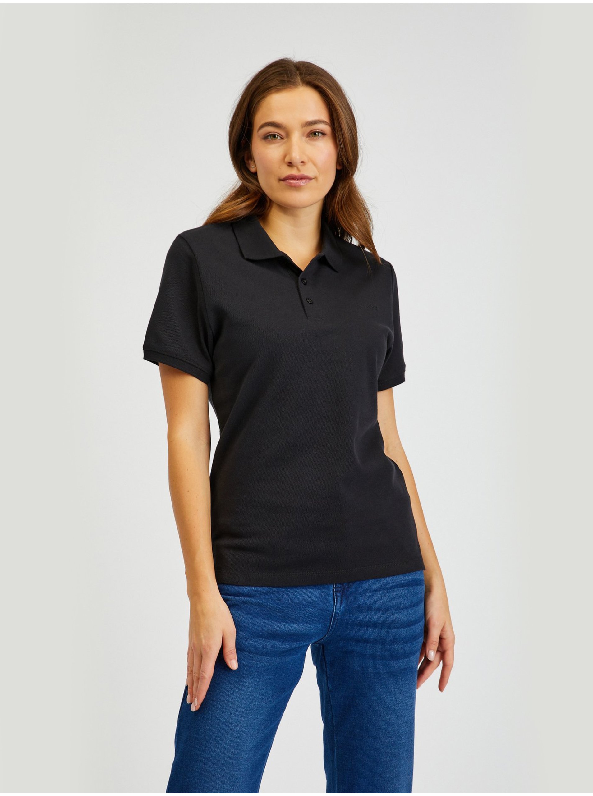 Lacno Basic tričká pre ženy SAM 73 - čierna