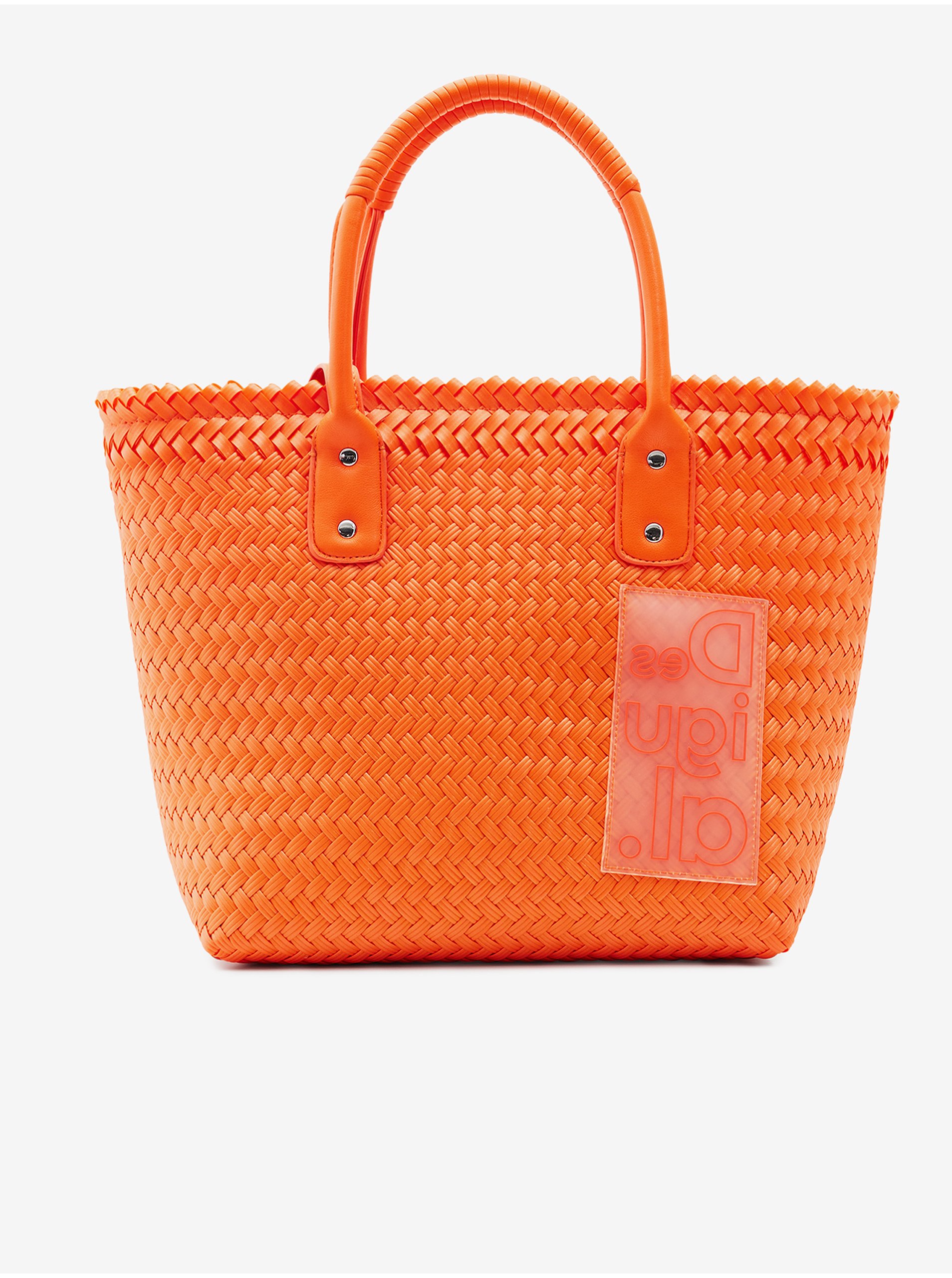 E-shop Oranžová dámská kabelka Desigual Basket Braided Zaire