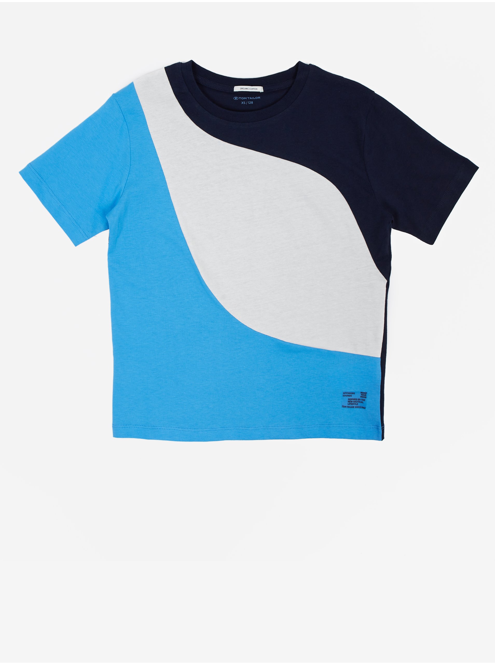 E-shop Bílo-modré klučičí tričko Tom Tailor