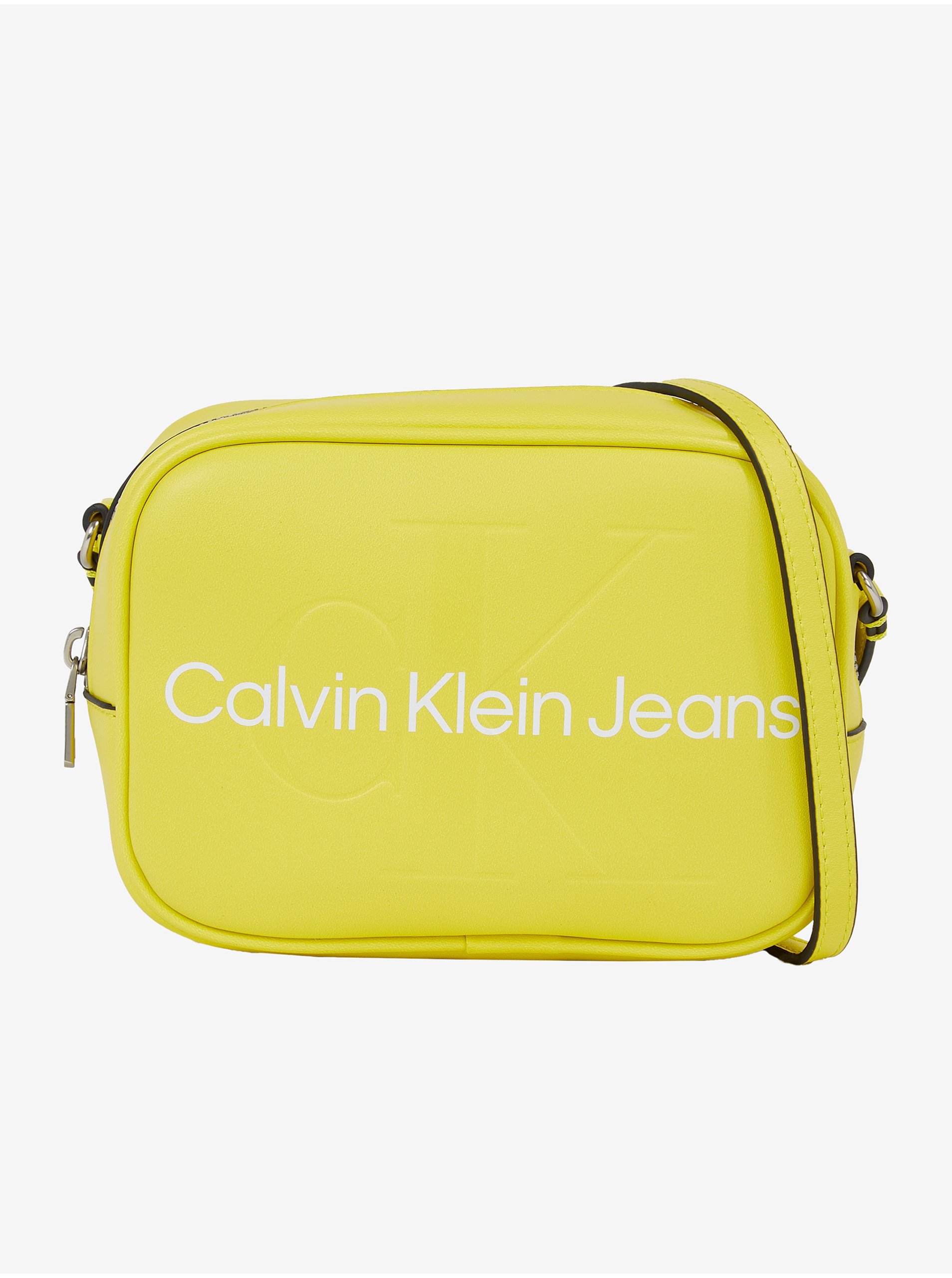 Levně Žlutá dámská crossbody kabelka Calvin Klein Jeans