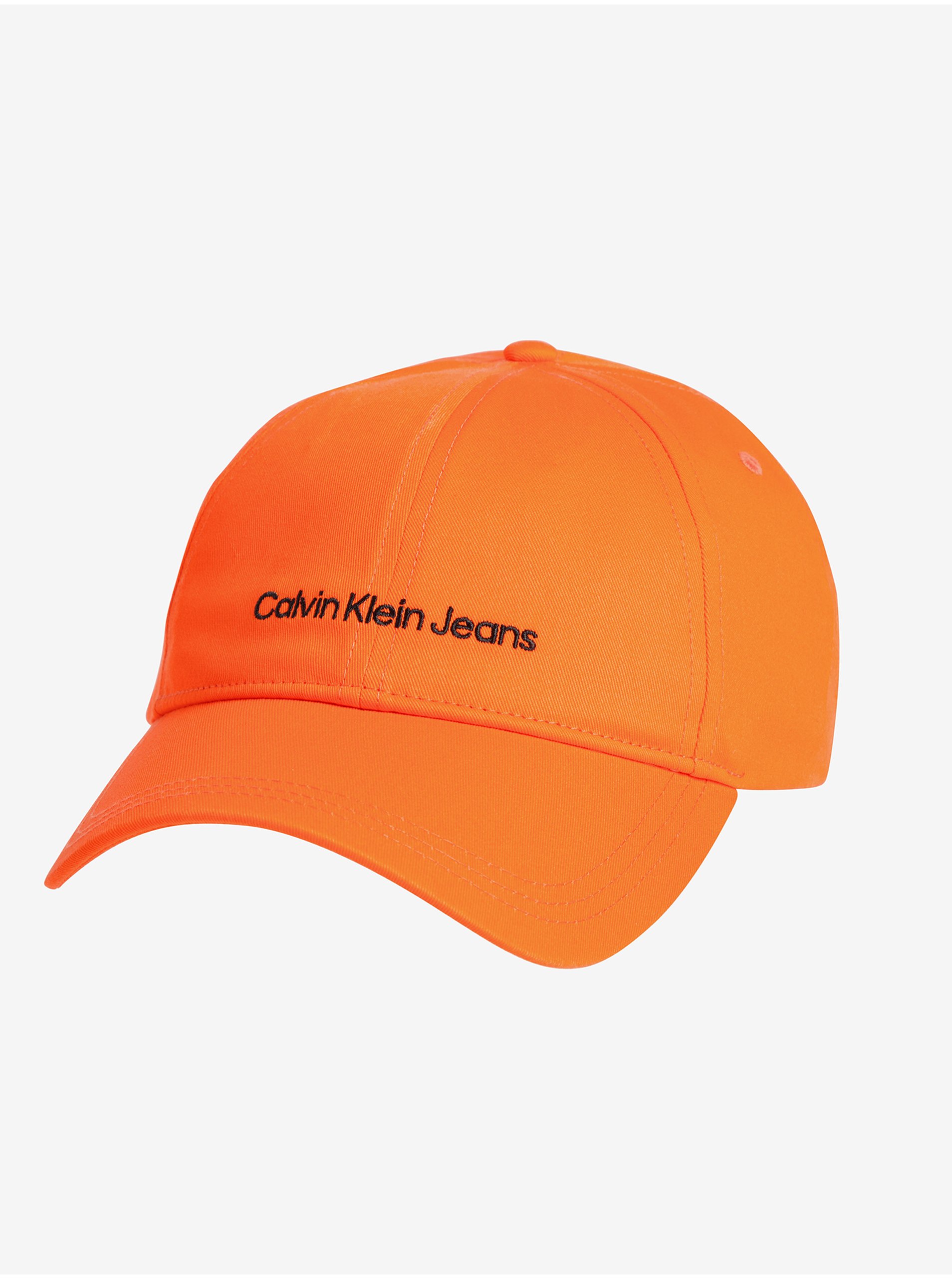 Levně Oranžová pánská kšiltovka Calvin Klein Jeans