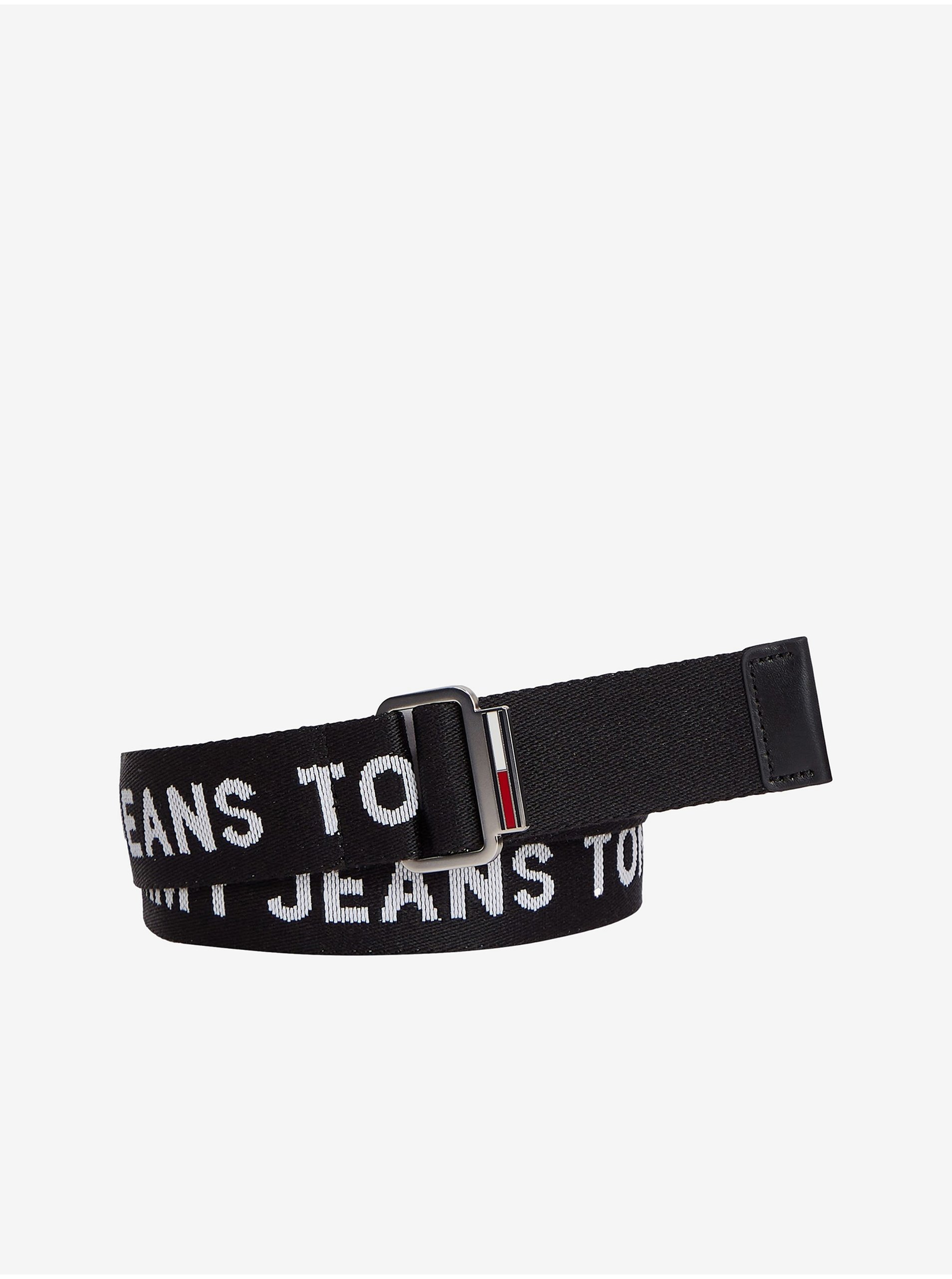 Levně Černý pánský pásek Tommy Jeans
