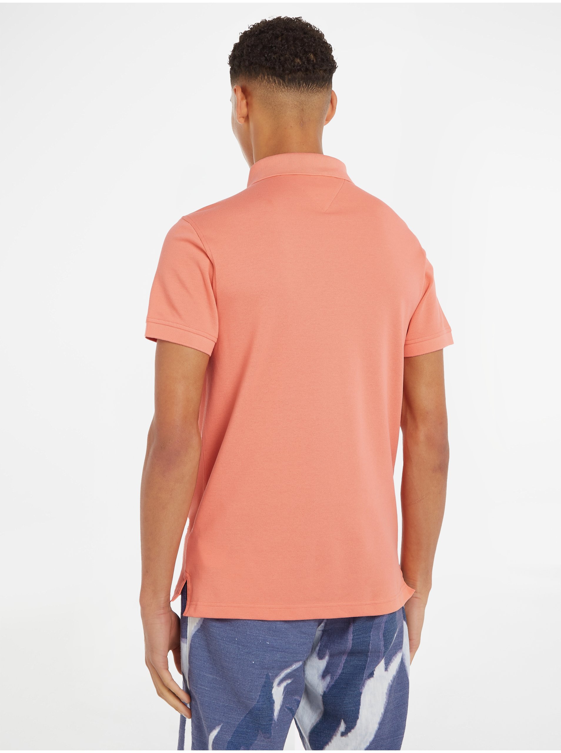 Oranžové pánské polo tričko Tommy Hilfiger