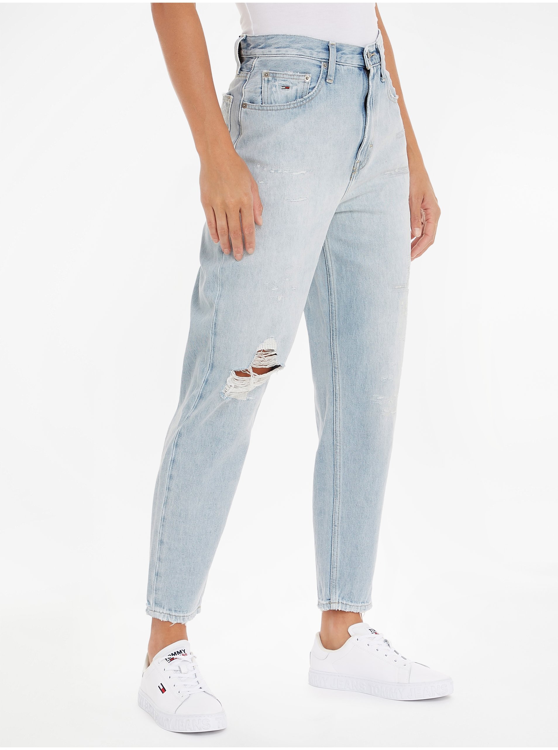 E-shop Svetlomodré dámske mom džínsy Tommy Jeans