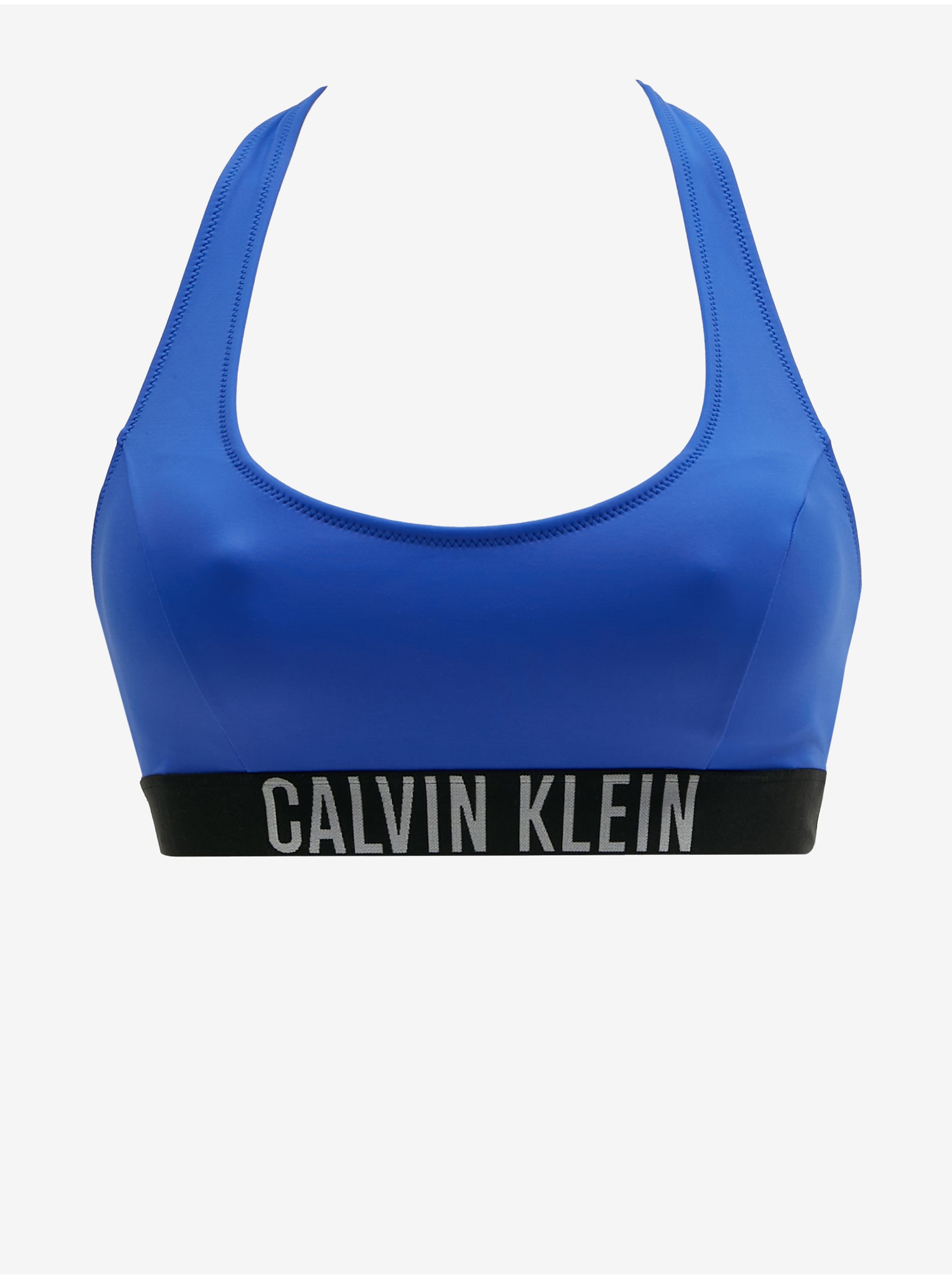 Levně Tmavě modrý dámský horní díl plavek Calvin Klein Underwear