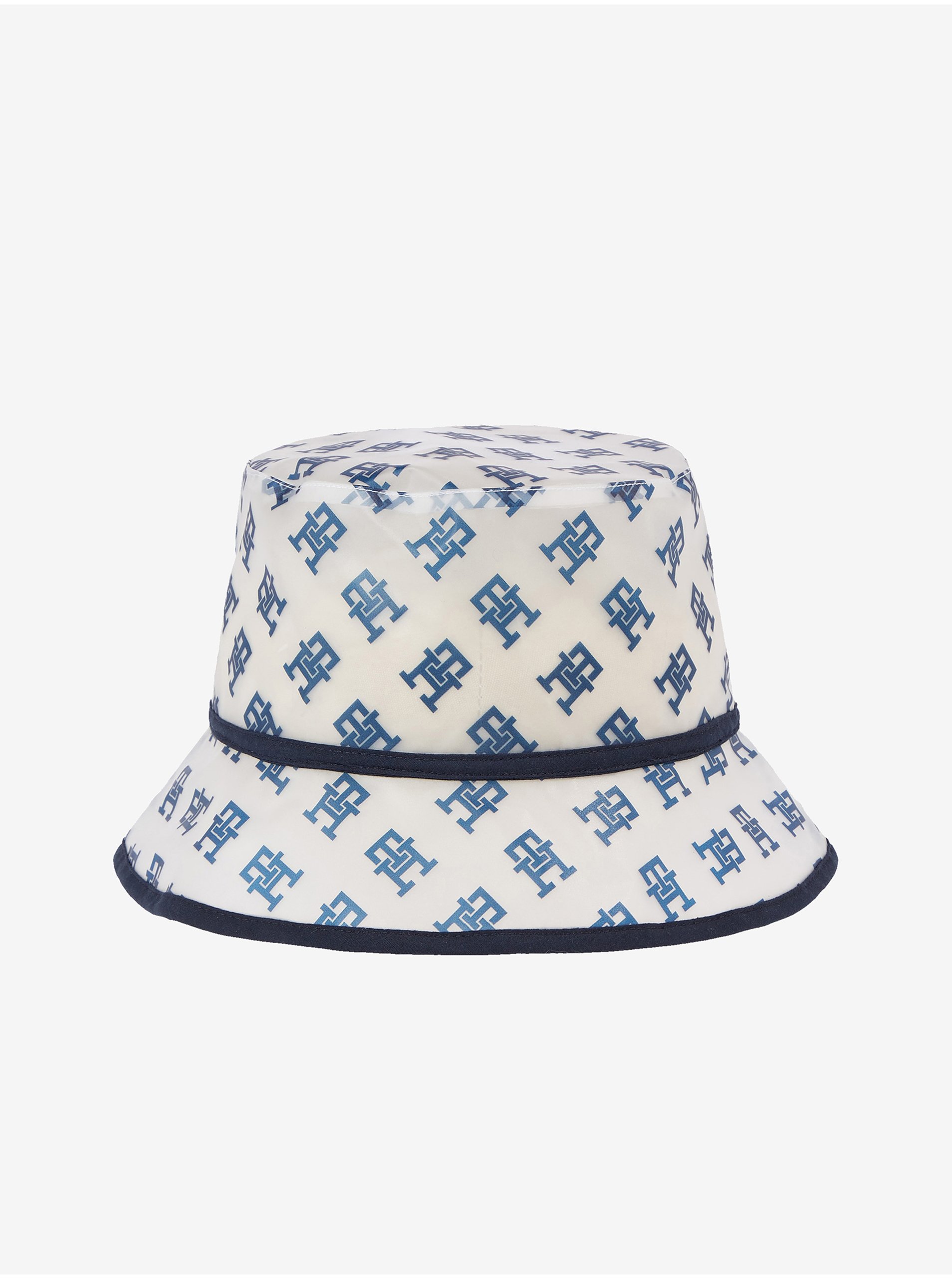 E-shop Bílý dámský vzorovaný nepromokavý klobouk Tommy Hilfiger