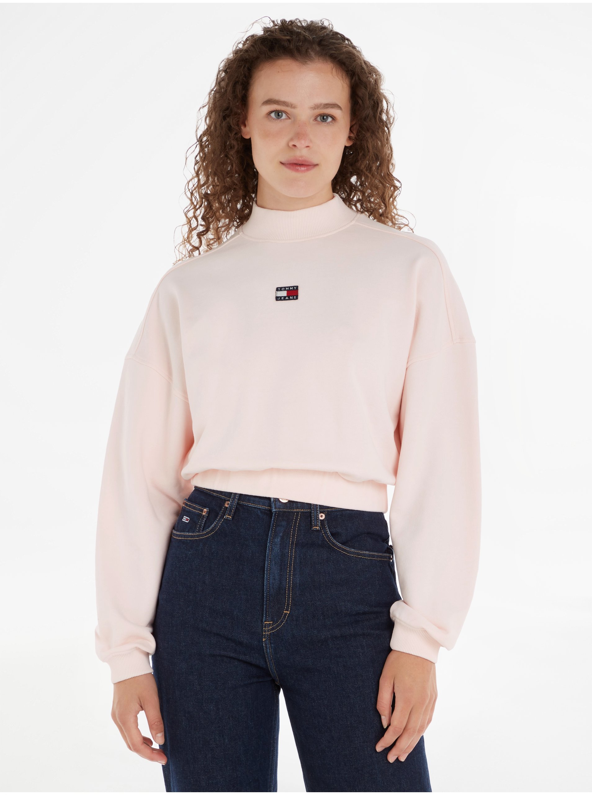 E-shop Mikiny pre ženy Tommy Jeans - svetloružová