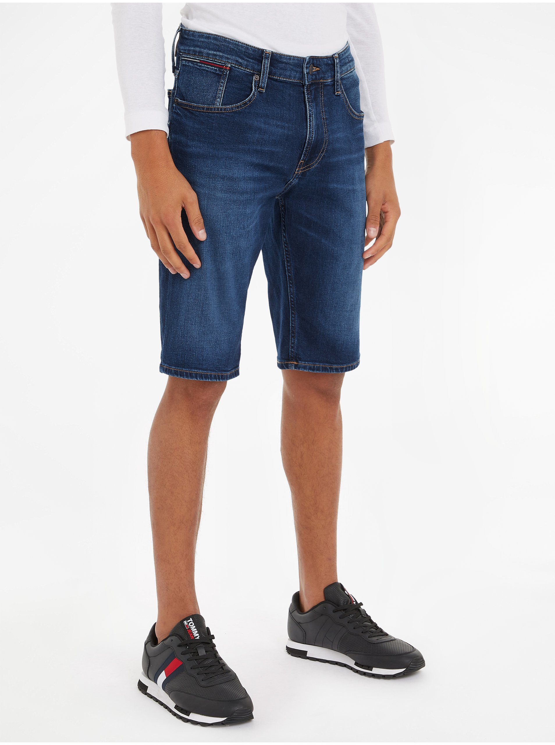 E-shop Modré pánské džínové kraťasy Tommy Jeans