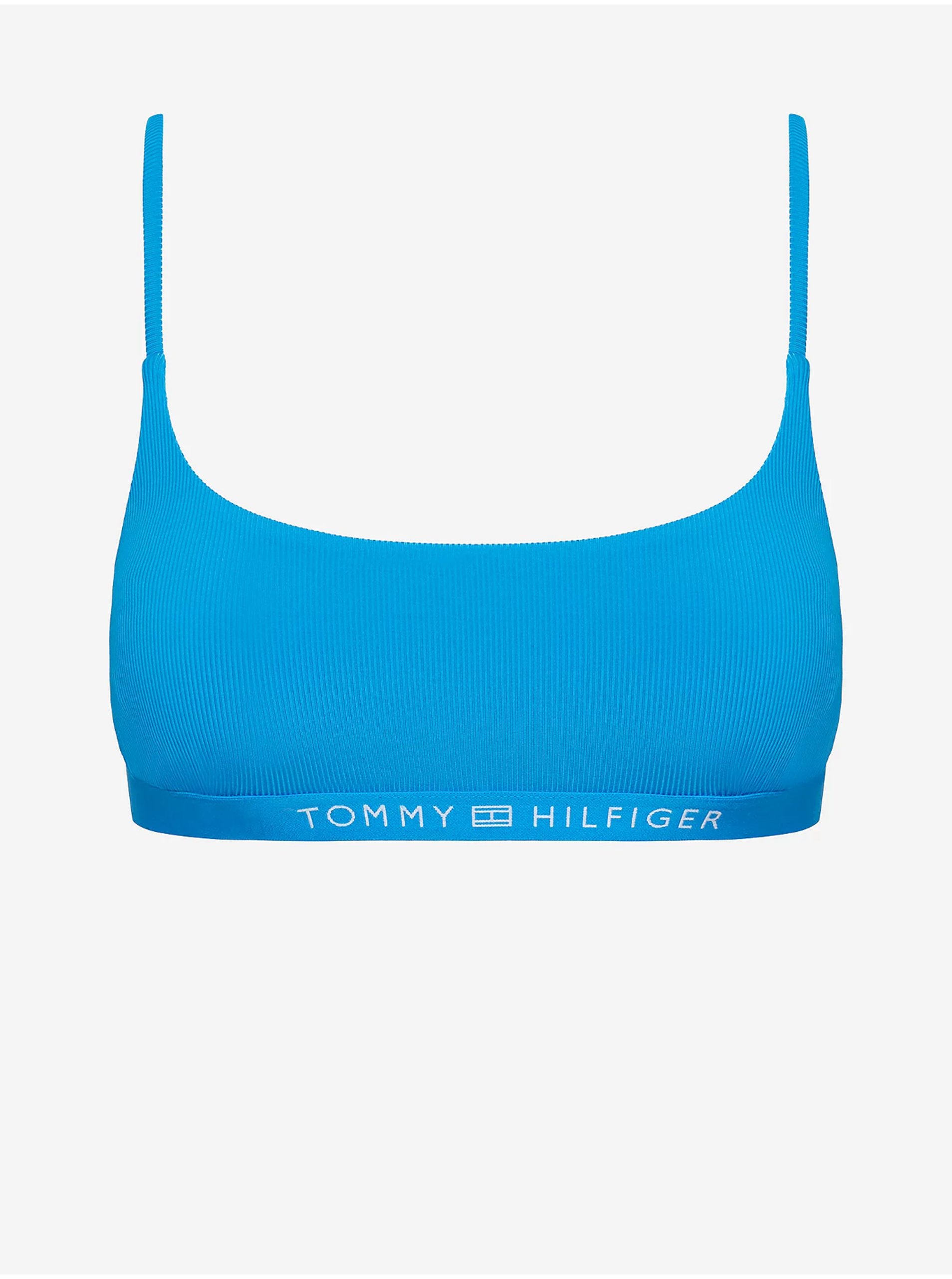Levně Modrý dámský horní díl plavek Tommy Hilfiger Underwear