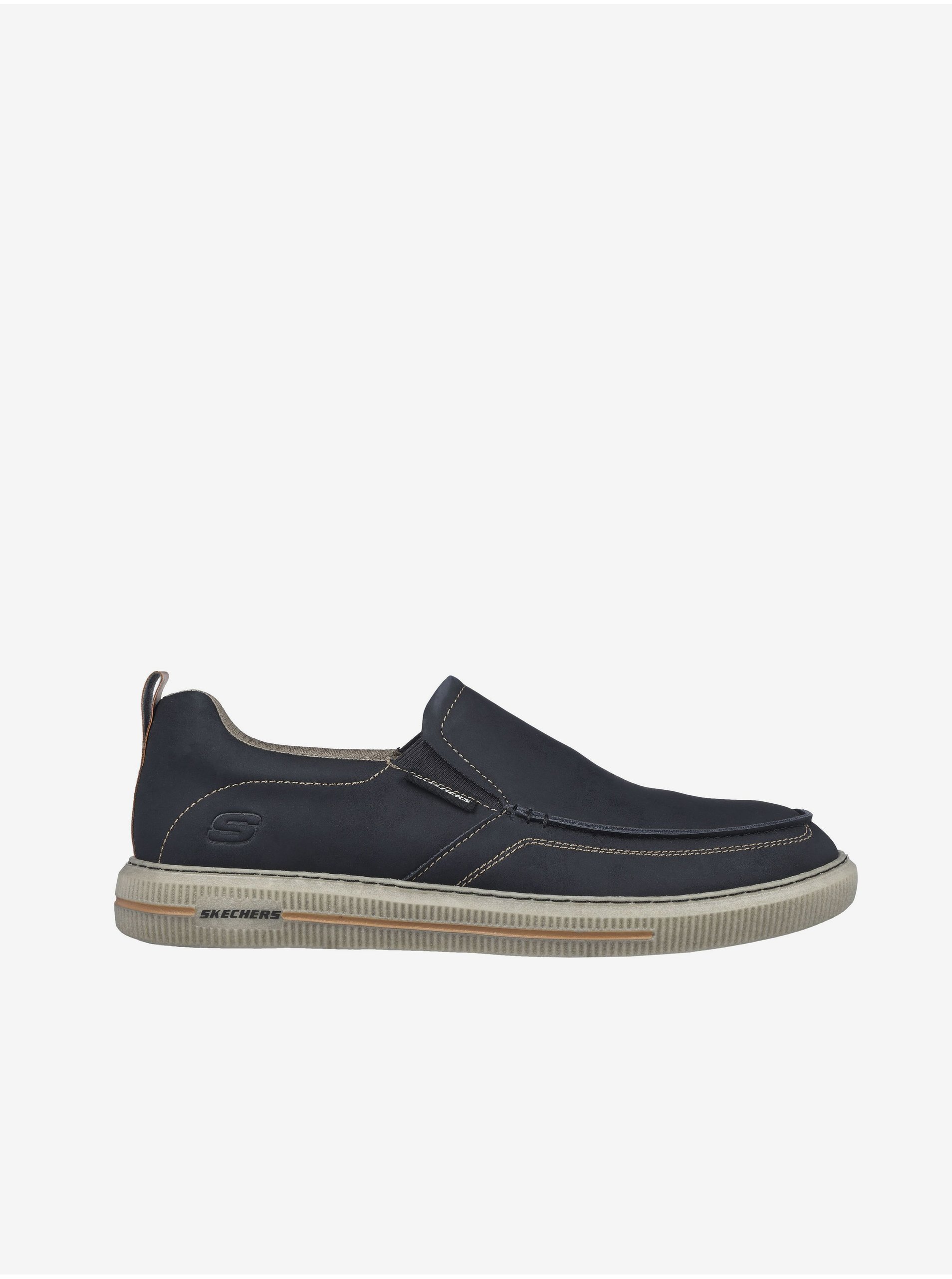 Lacno Čierne pánske mokasíny Skechers