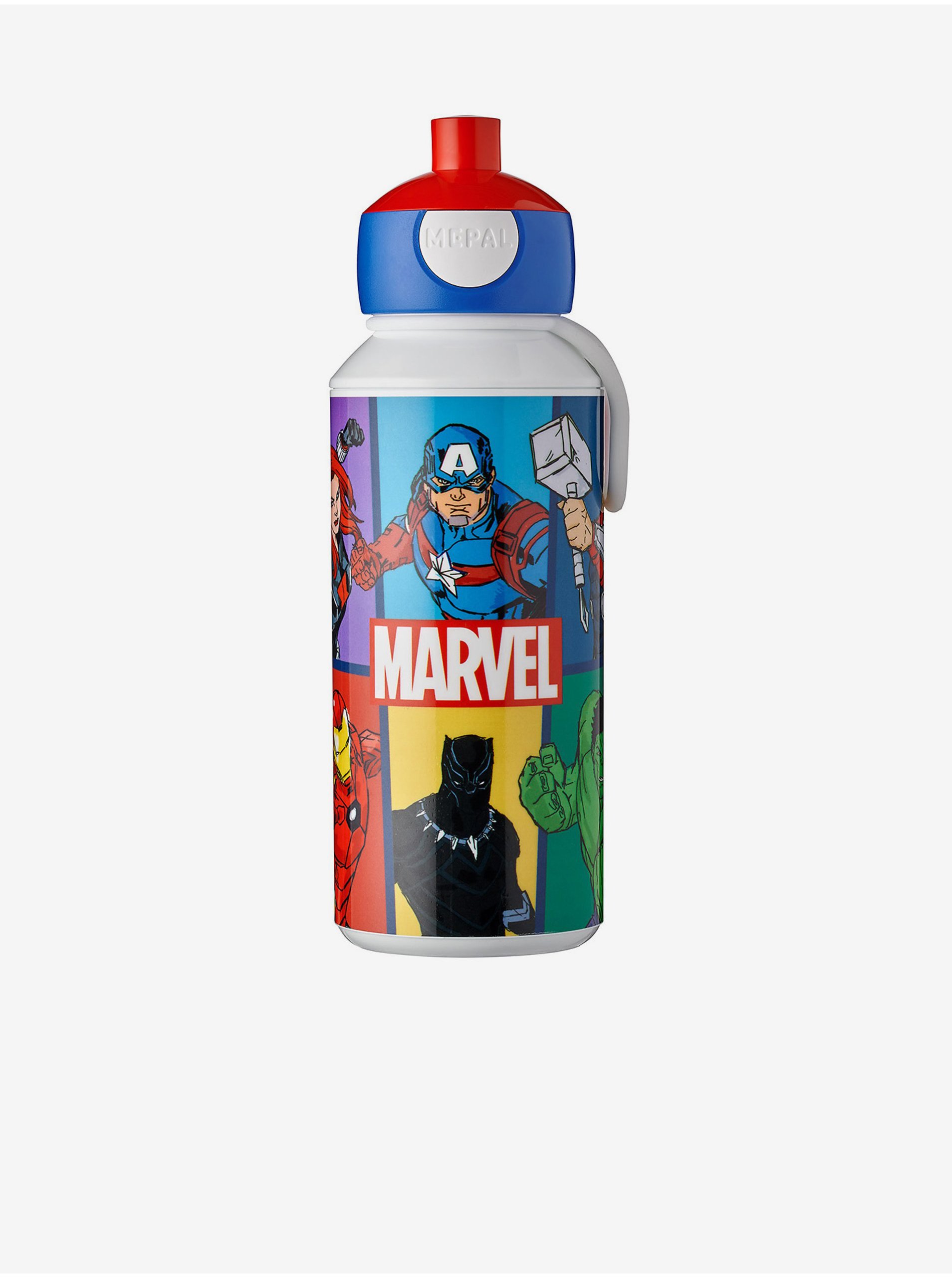 Levně Žluto-modrá vzorovaná lahev pro děti Mepal Campus Avengers (400 ml)