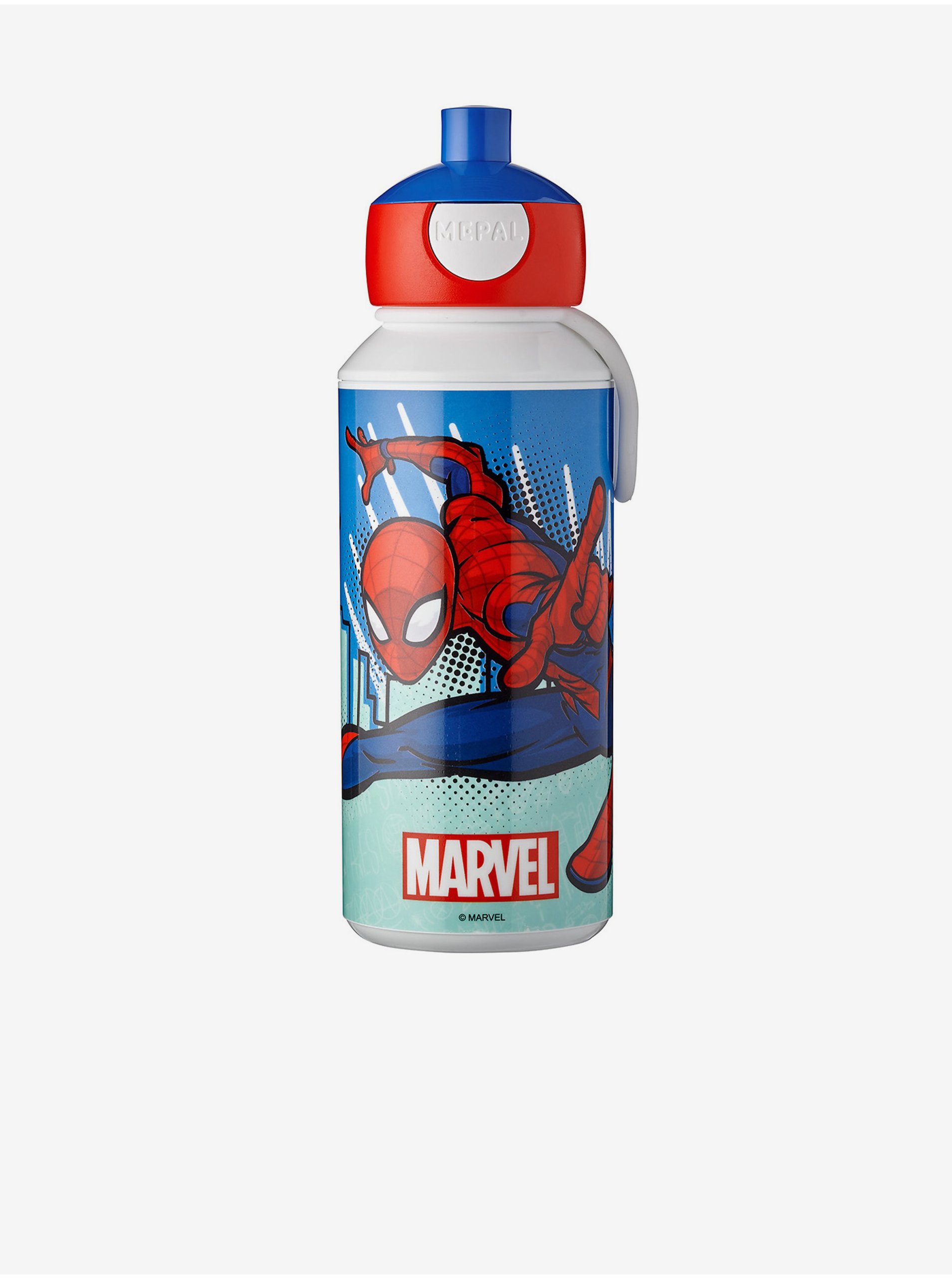 Levně Modro-červená lahev pro děti Mepal Campus Spiderman (400 ml)