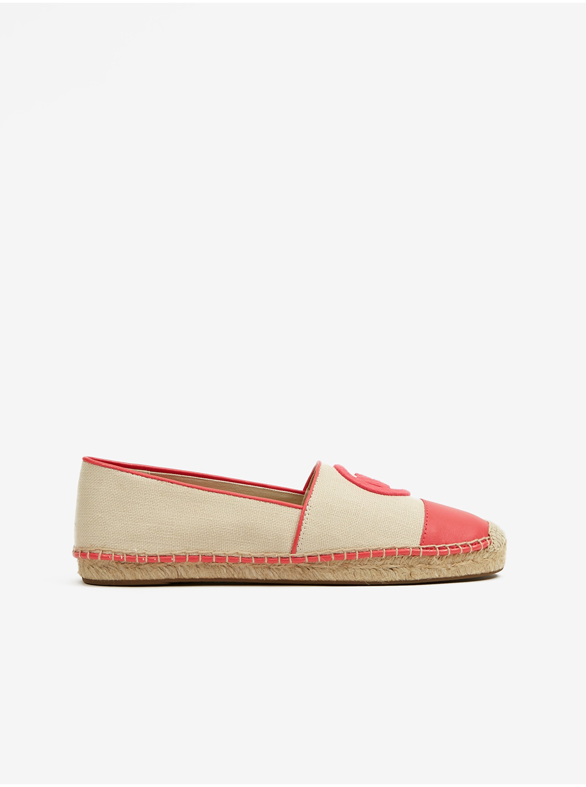 E-shop Ružovo-krémové dámske espadrilky Michael Kors Kendrick