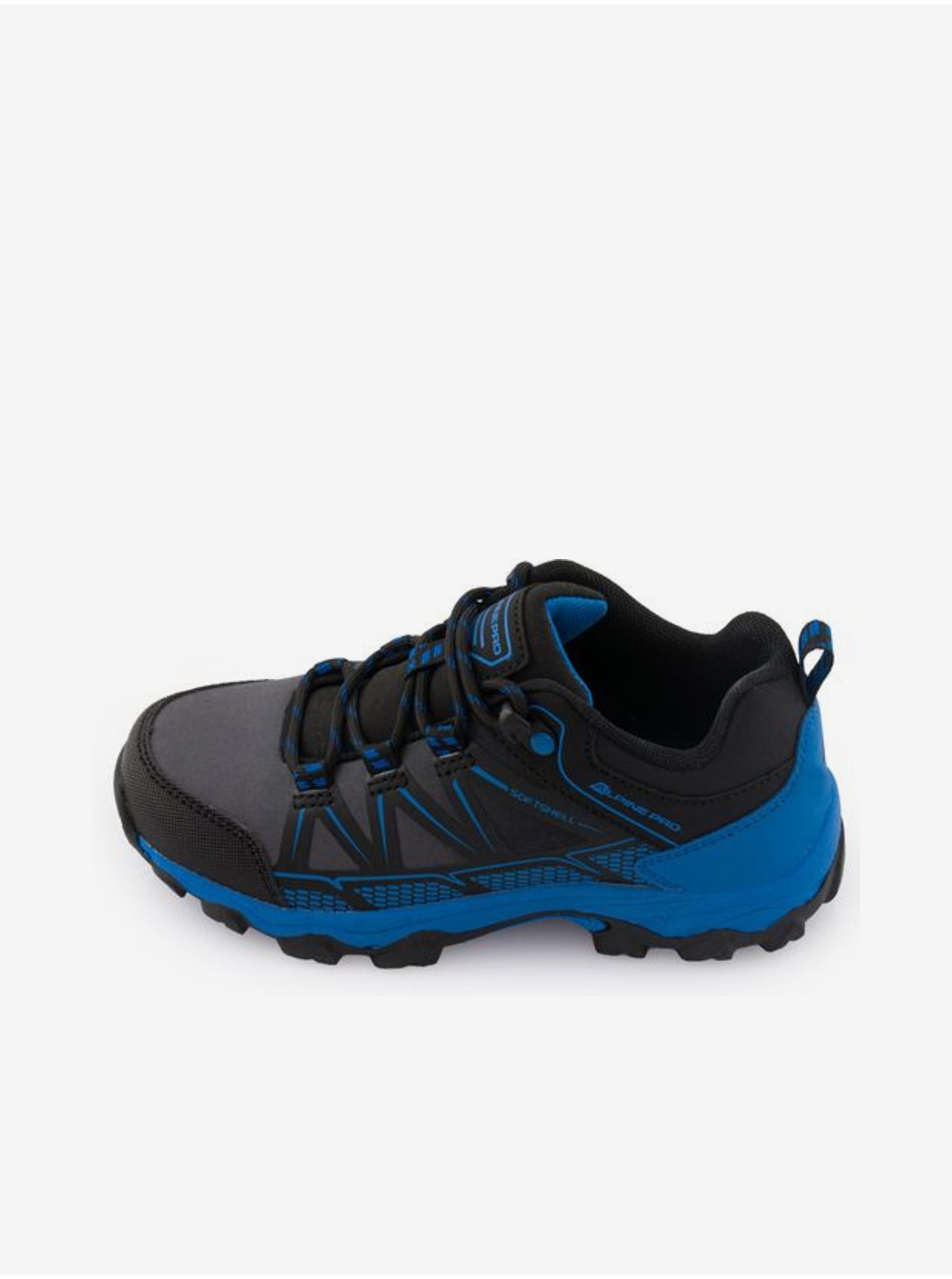 Levně Modro-černé klučičí outdoorové boty ALPINE PRO Faro