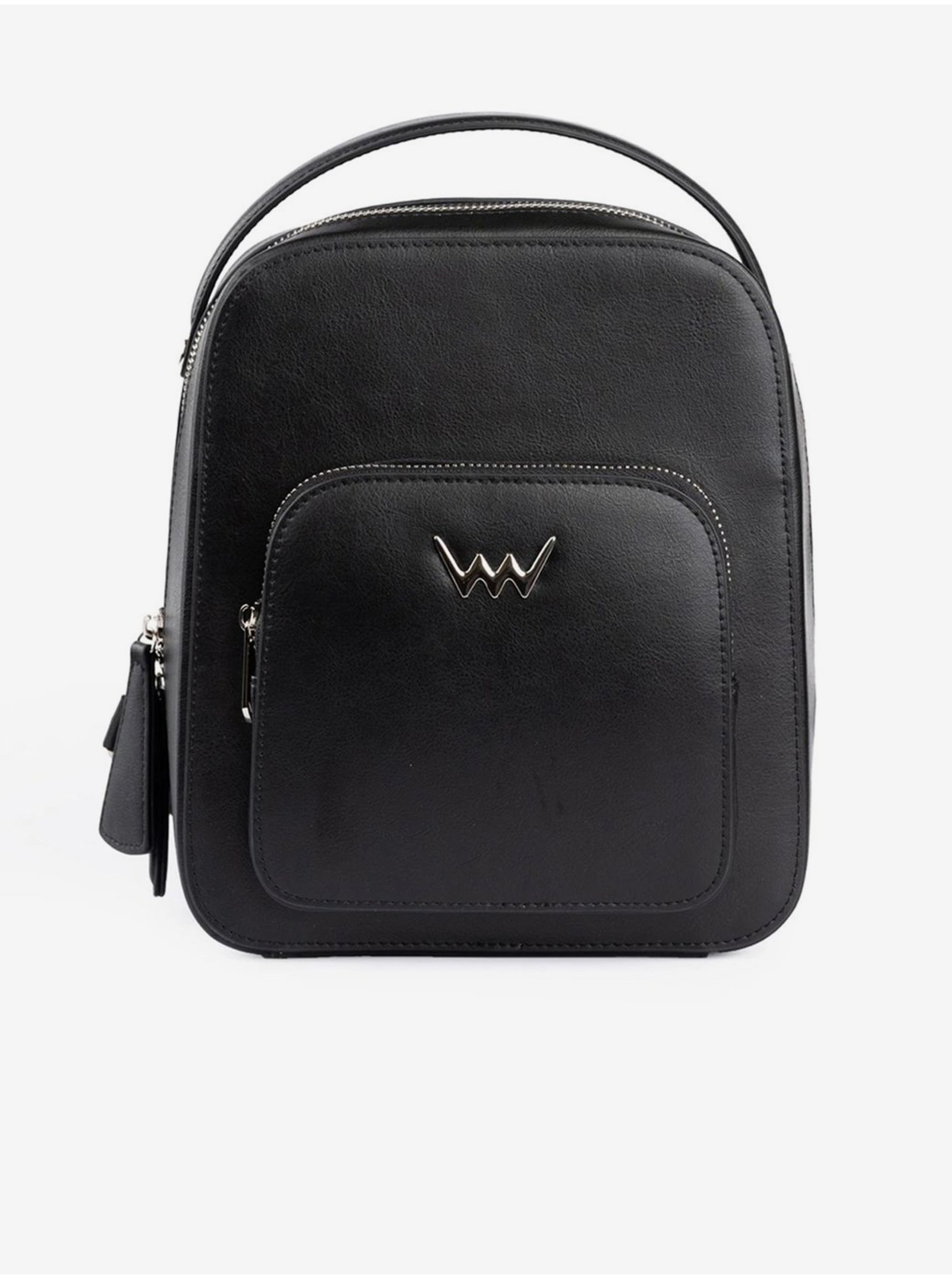 E-shop Černý dámský kožený batoh Vuch Darty
