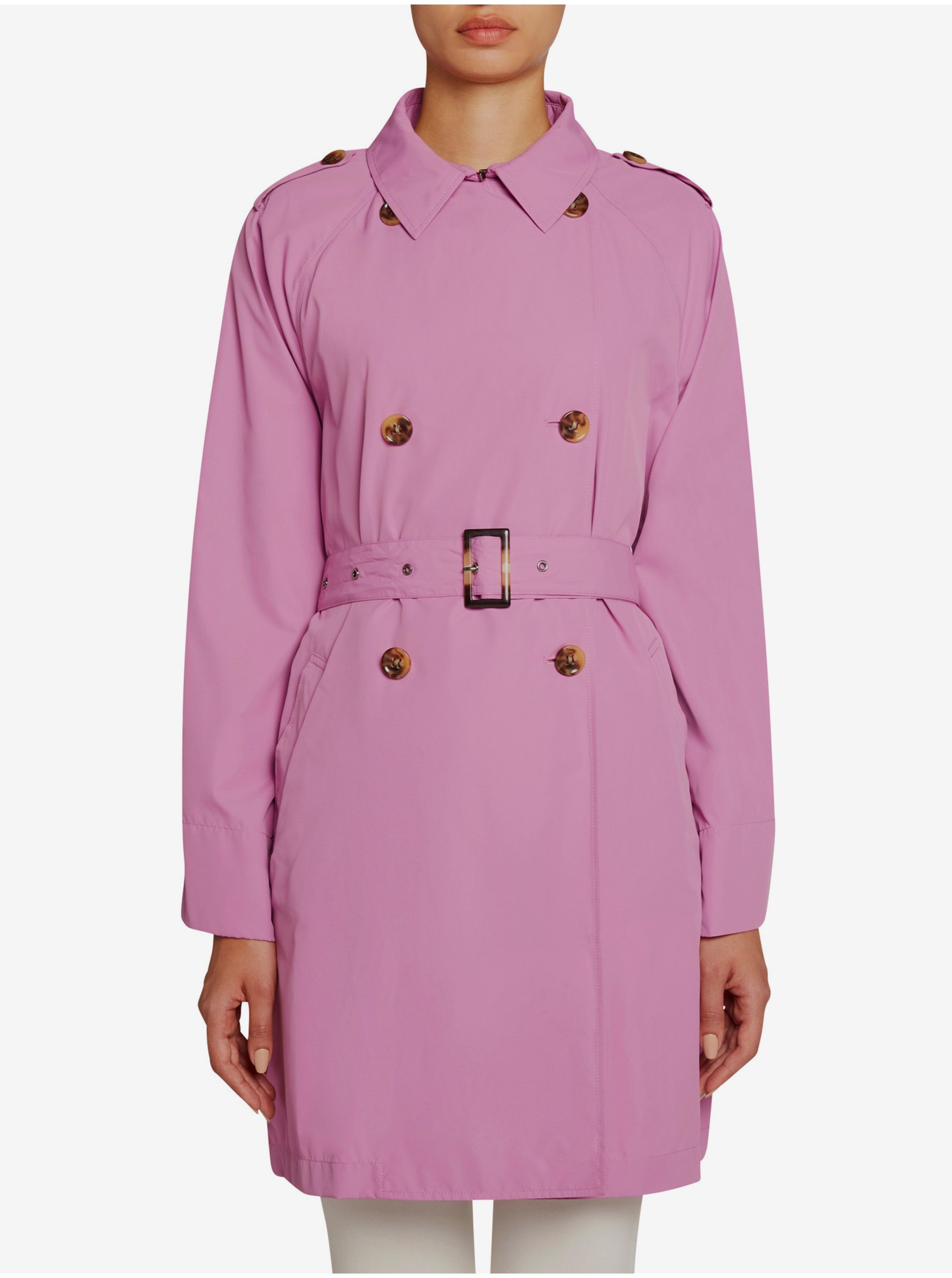 Lacno Trenčkoty a ľahké kabáty pre ženy Geox - ružová