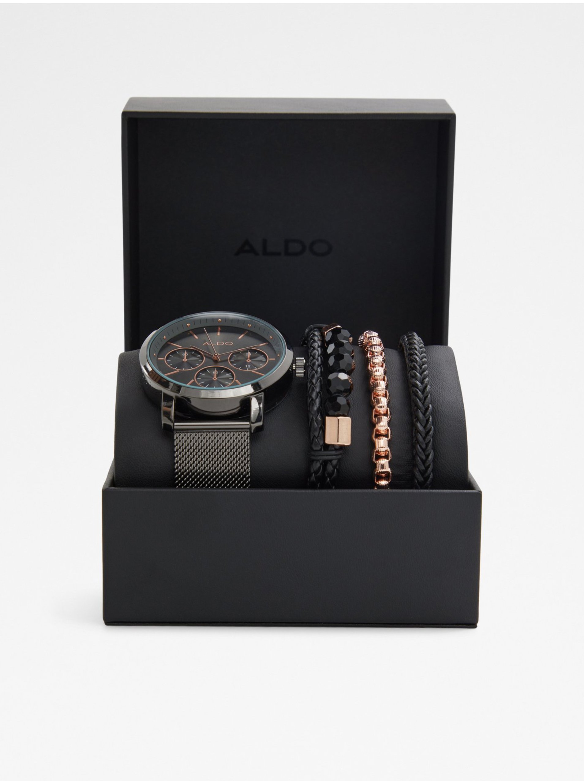 Levně Tmavě šedé pánské hodinky ALDO Kaoadien