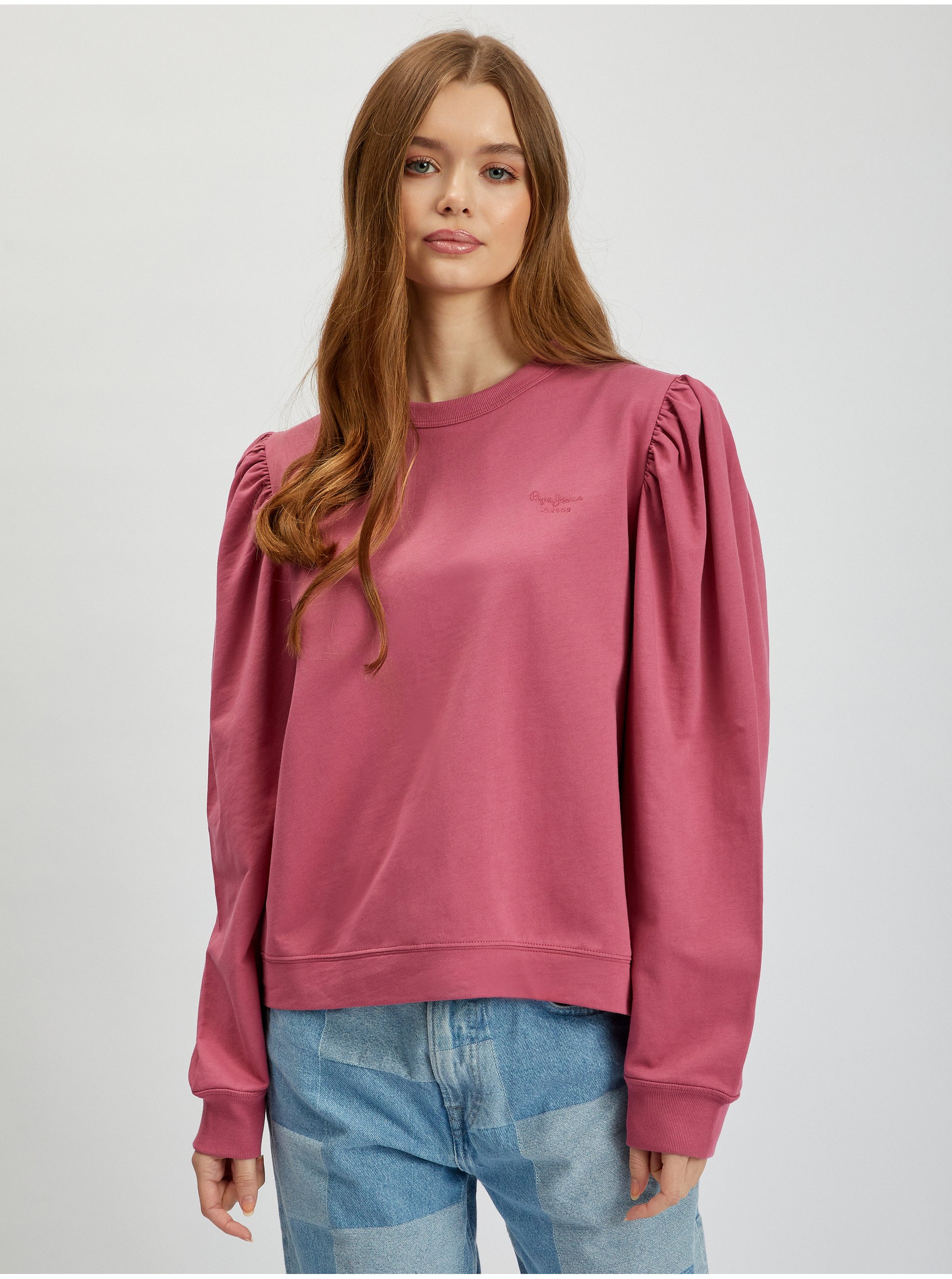 E-shop Tmavě růžová dámská mikina Pepe Jeans Laetitia