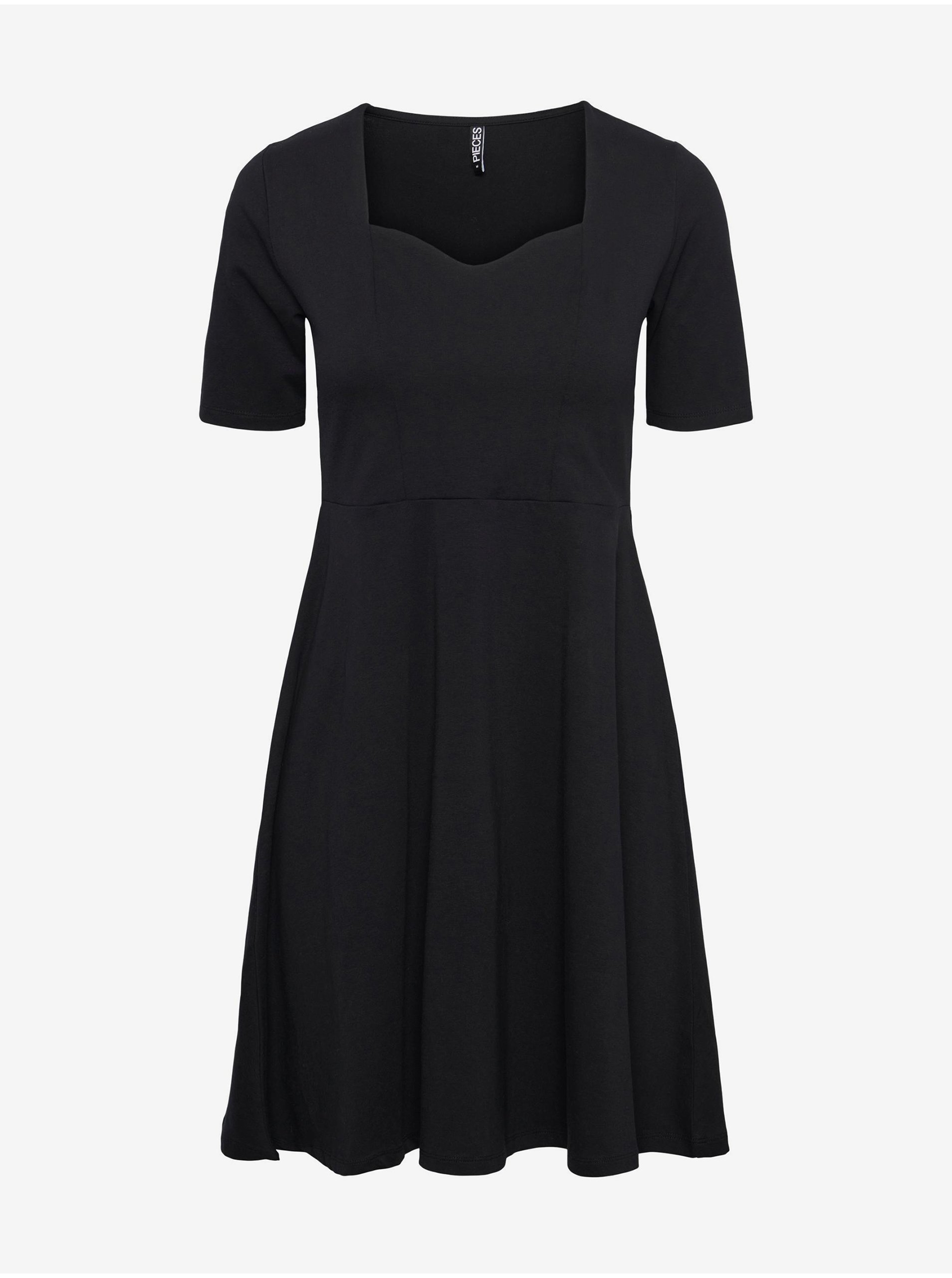 E-shop Černé dámské šaty Pieces Ang