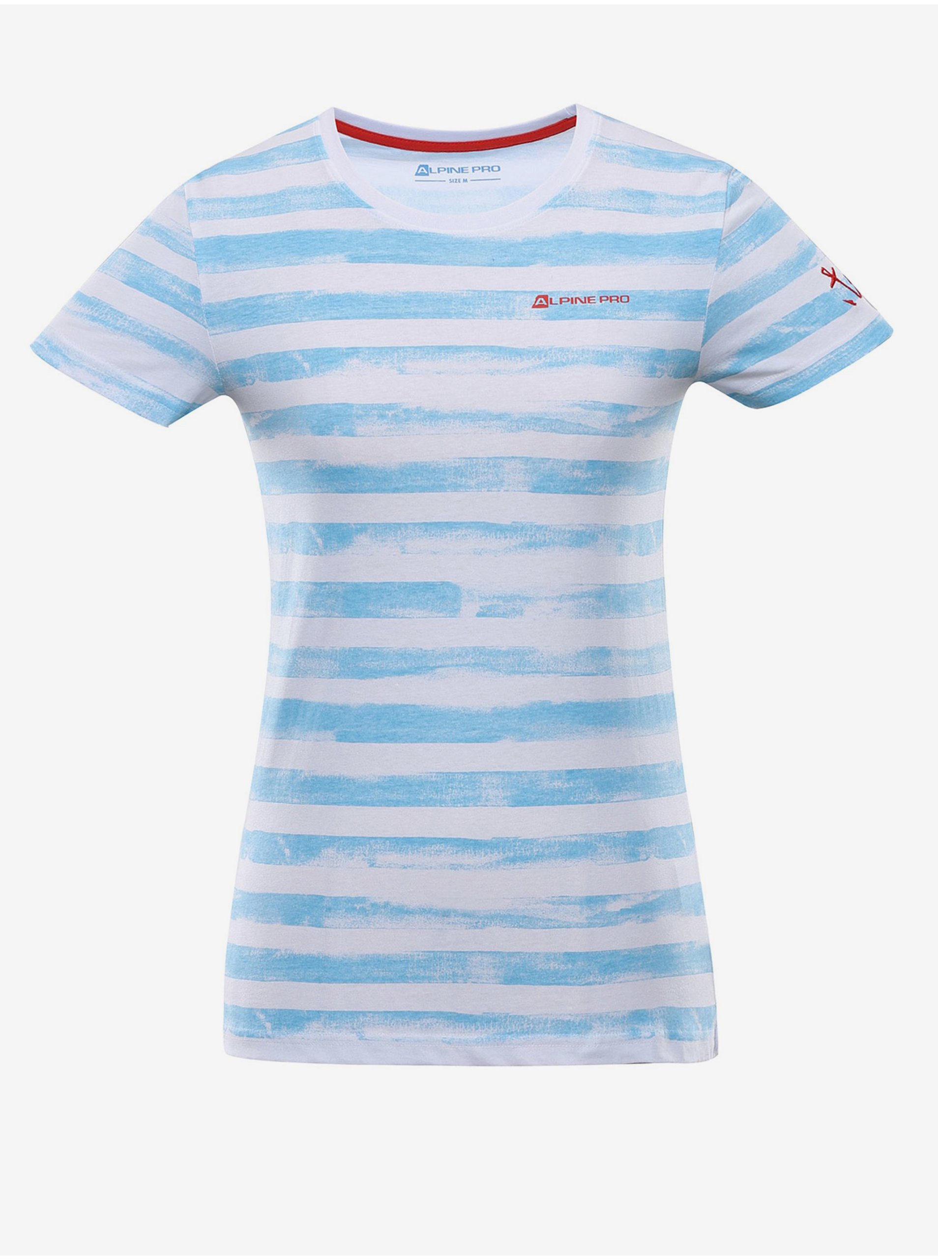Levně Dámské bavlněné triko ALPINE PRO WATERA modrá