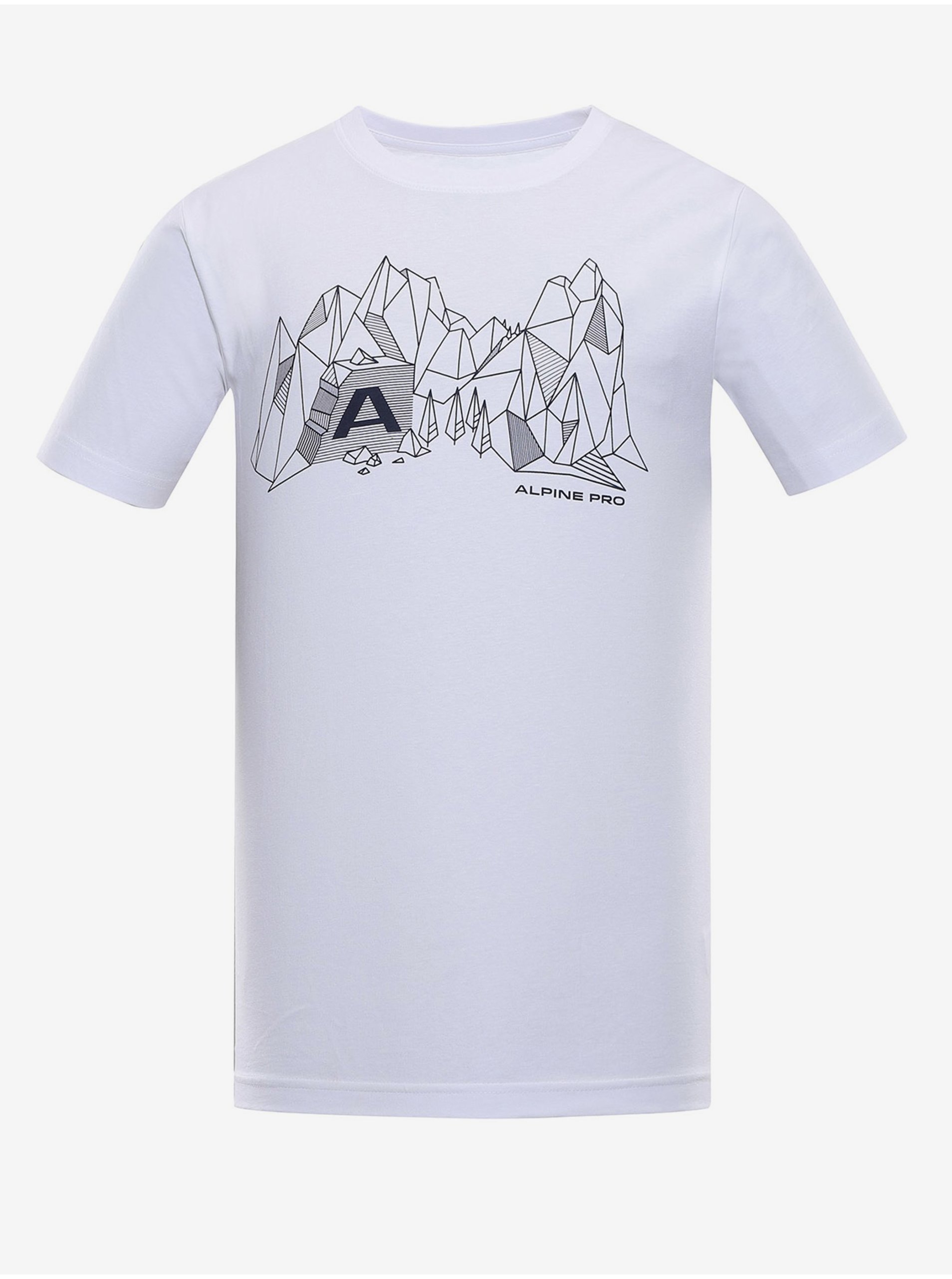 Levně Pánské bavlněné triko ALPINE PRO LEFER bílá