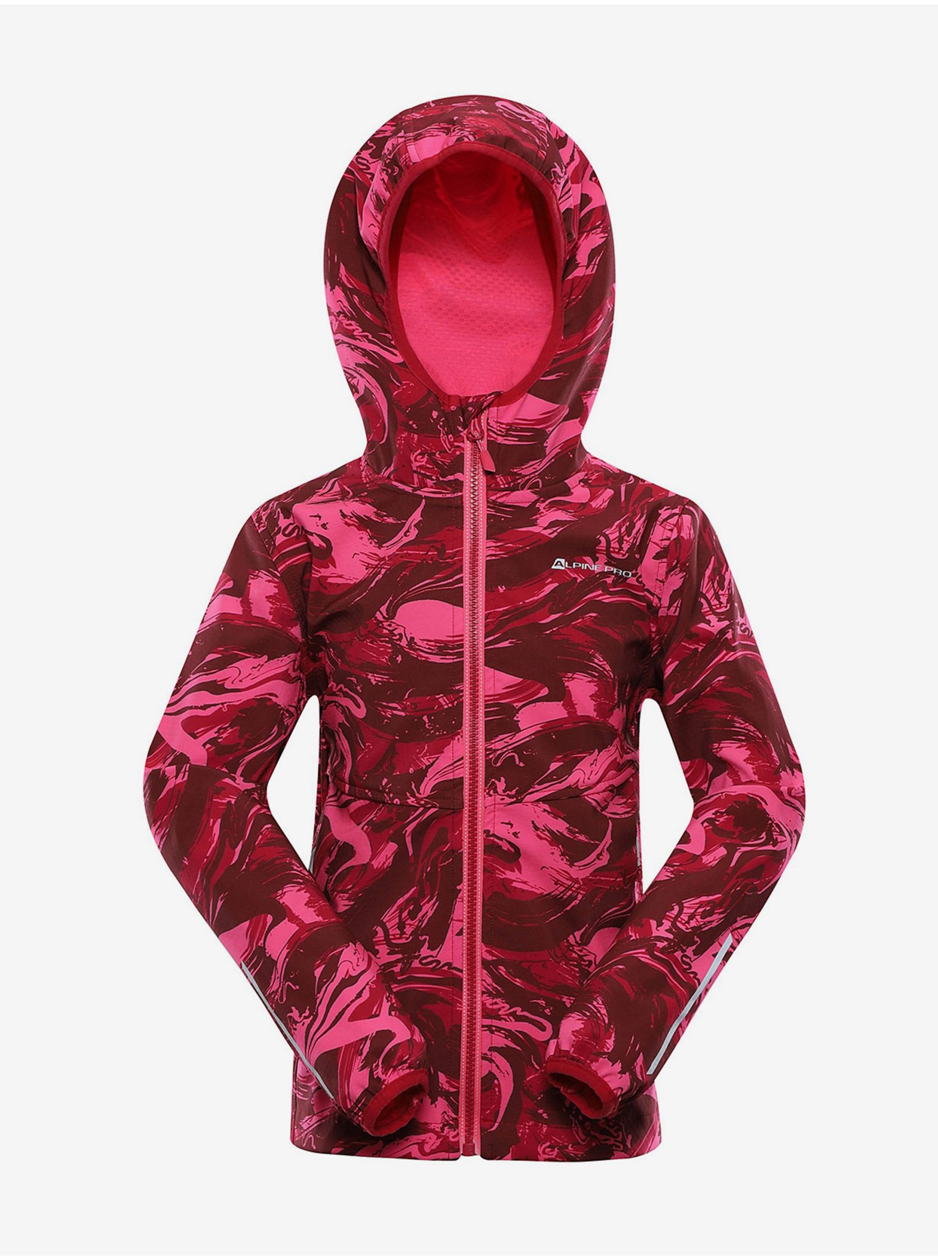 E-shop Dětská softshellová bunda s membránou ALPINE PRO LANCO růžová
