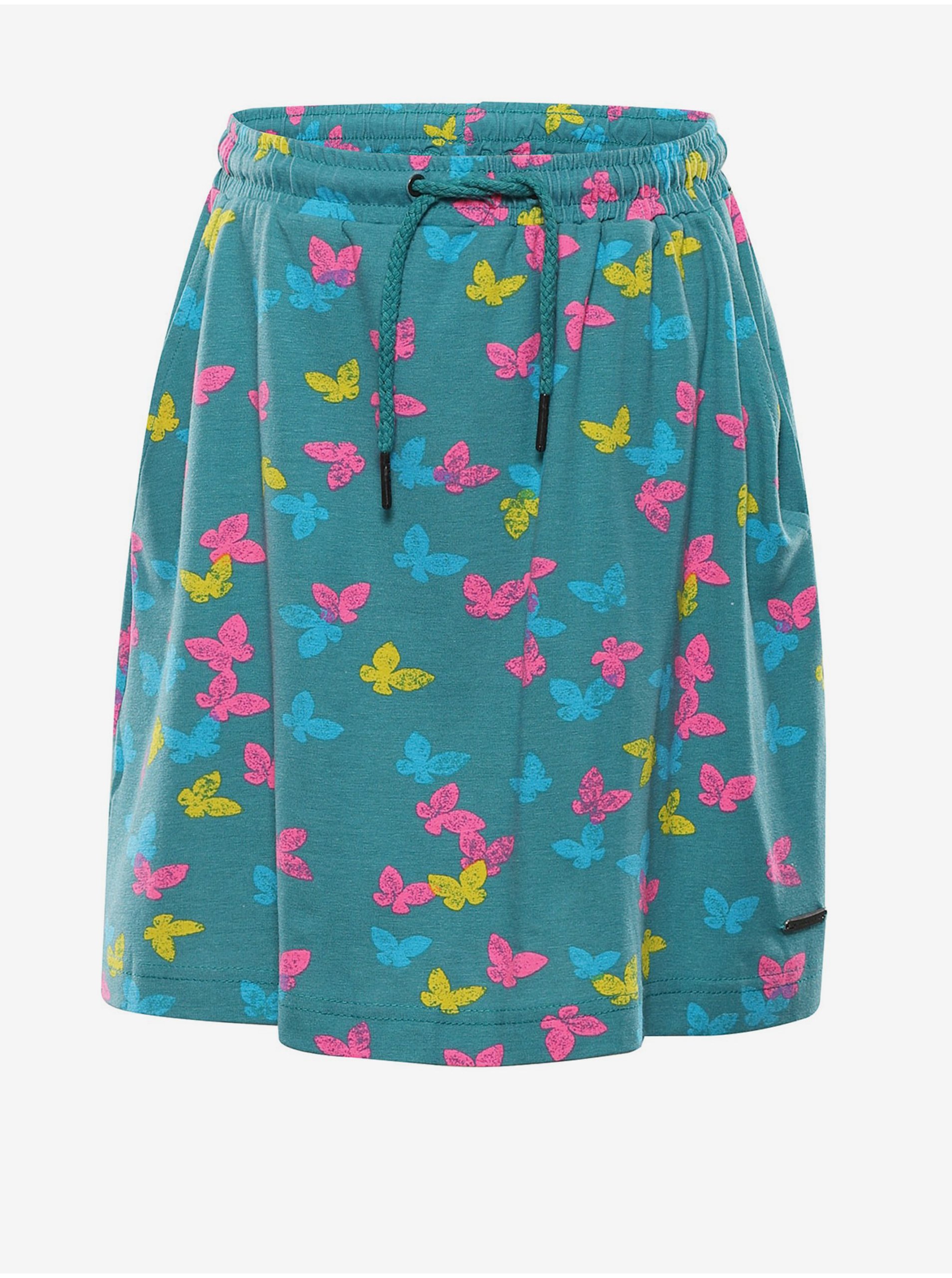 E-shop Dětská sukně ALPINE PRO ZIRIDO zelená