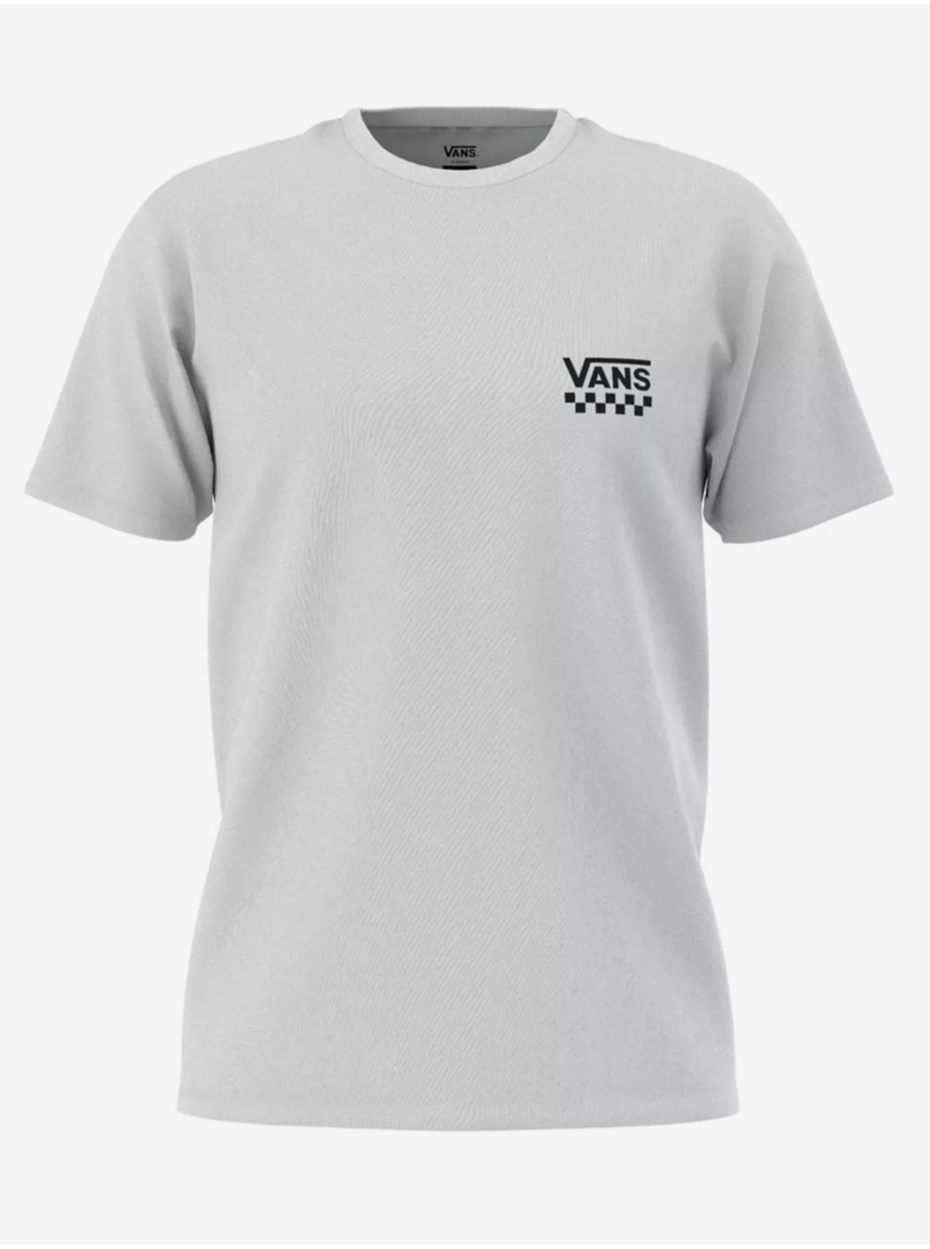 Levně Bílé pánské tričko VANS Left Chest Logo II SS