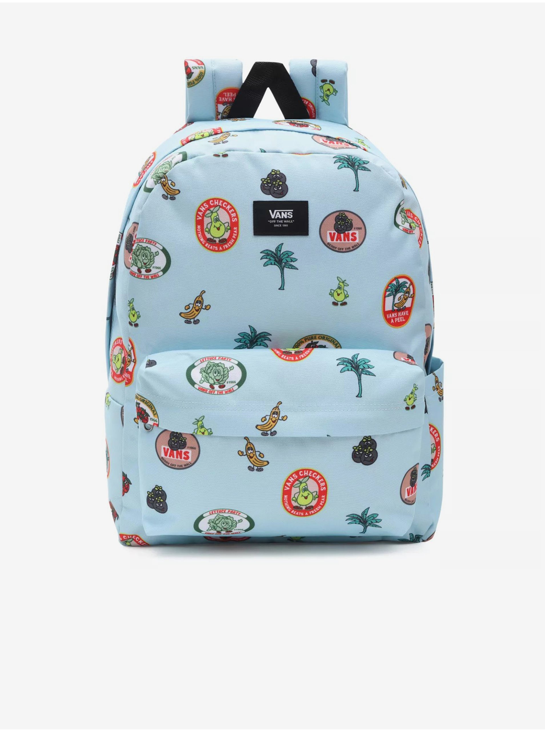 Levně Světle modrý pánský vzorovaný batoh VANS MN OLD SKOOL IIII BACKPACK