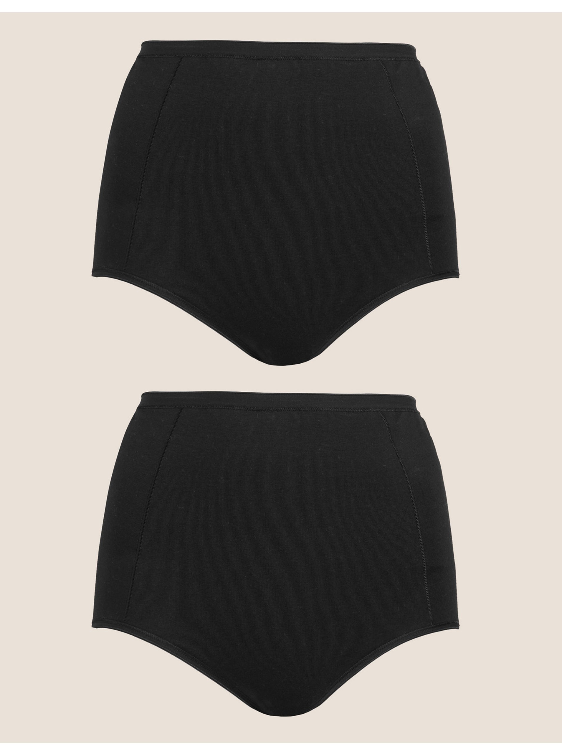 Levně Sada dvou dámských stahovacích kalhotek v černé barvě Marks & Spencer
